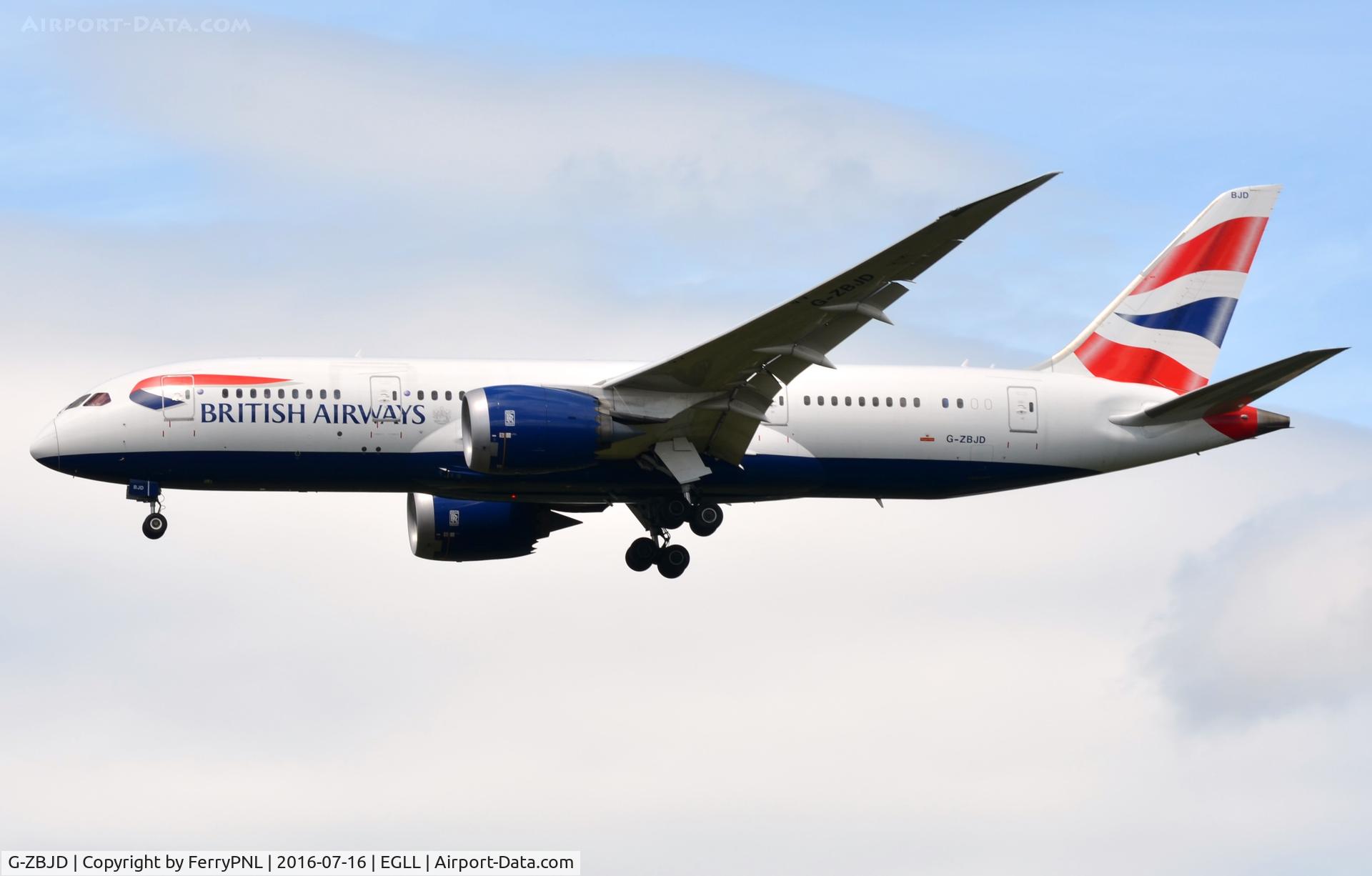 G-ZBJD, 2013 Boeing 787-8 Dreamliner C/N 38619, BA 788