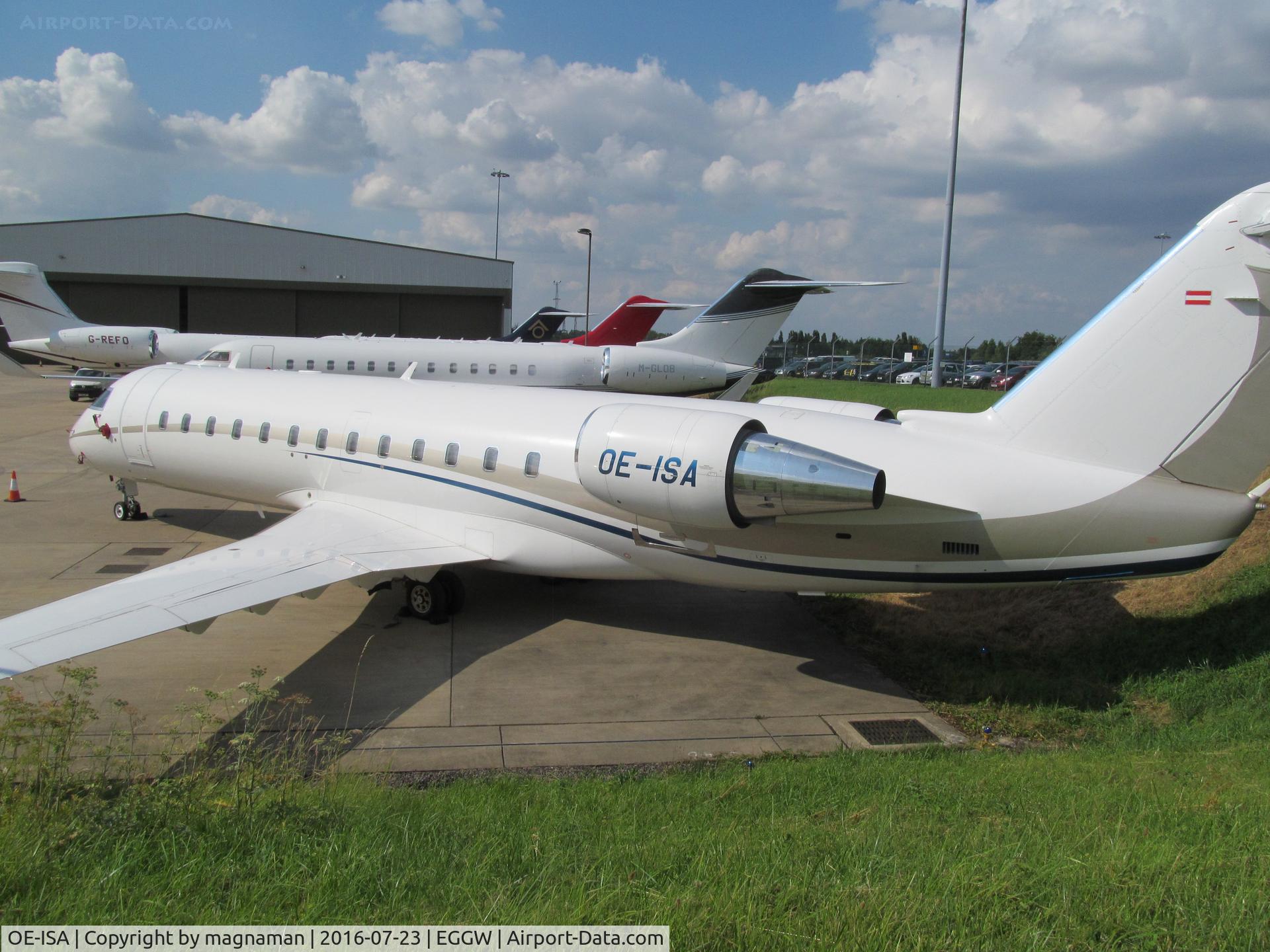 OE-ISA, 2007 Bombardier Challenger 850 (CL-600-2B19) C/N 8043, at luton