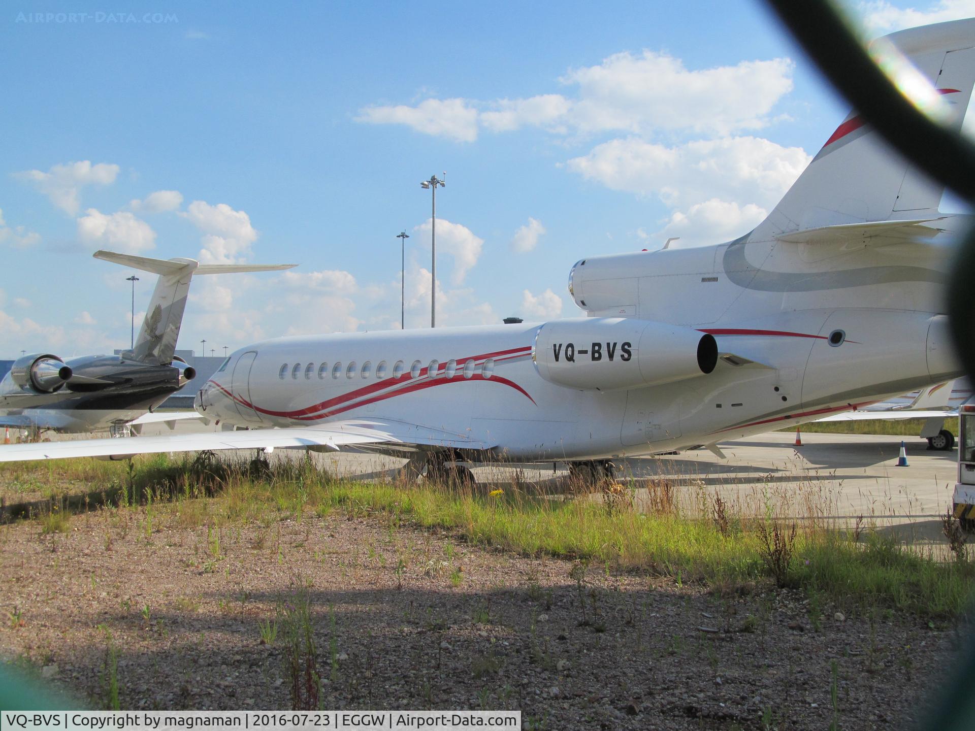 VQ-BVS, 2008 Dassault Falcon 7X C/N 48, at luton