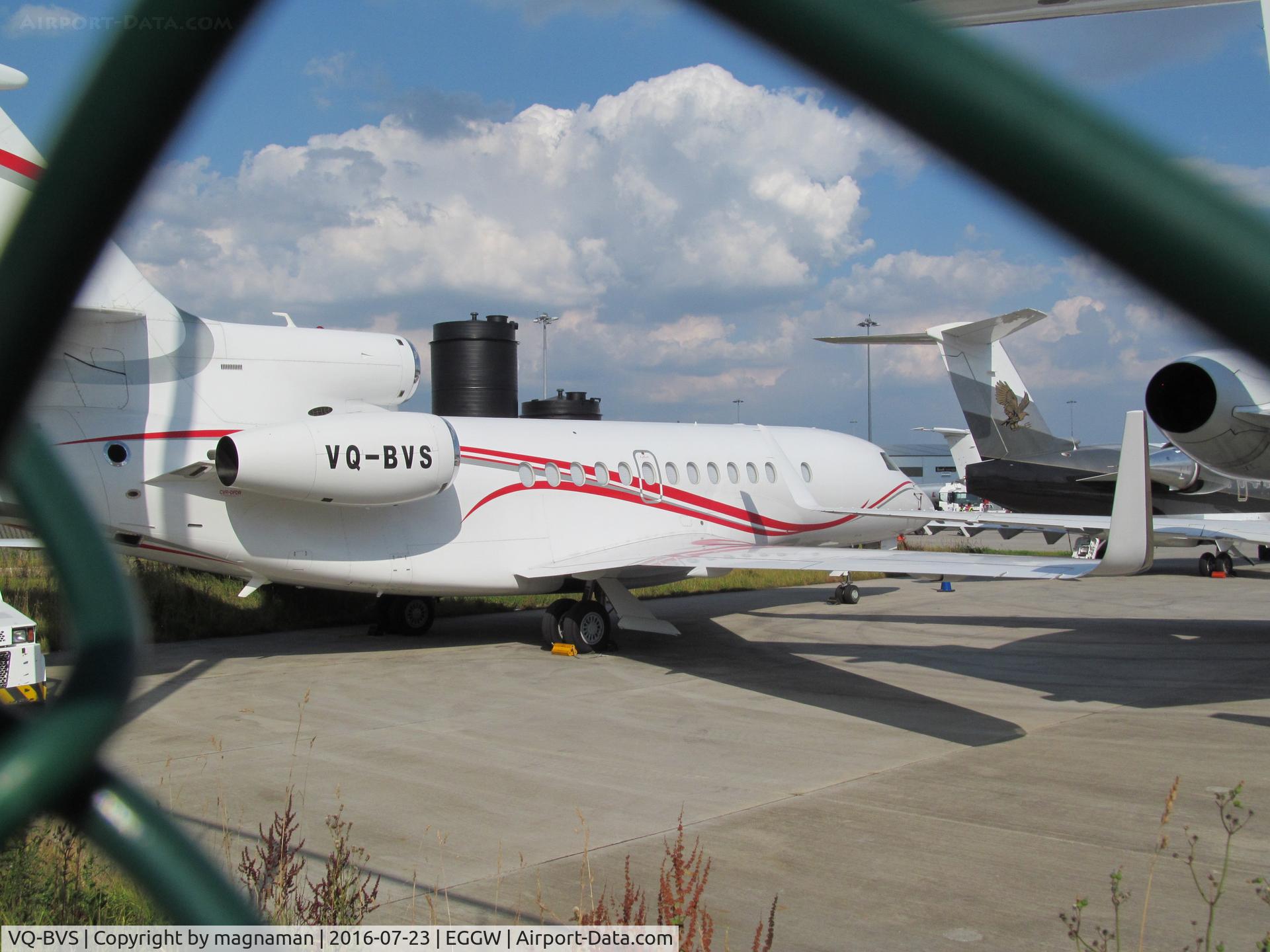 VQ-BVS, 2008 Dassault Falcon 7X C/N 48, at luton
