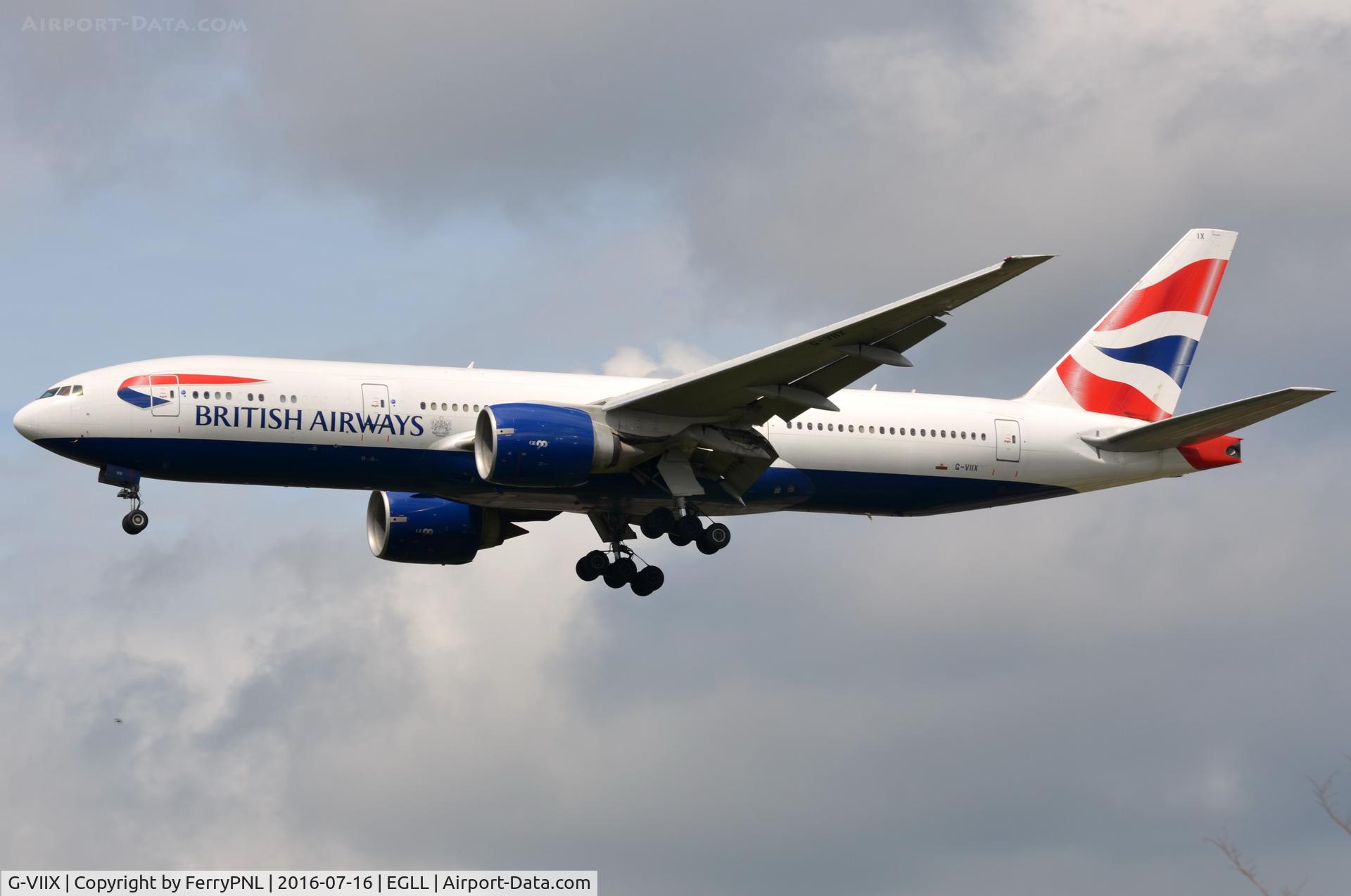 G-VIIX, 1999 Boeing 777-236 C/N 29966, British Airways B772 landing.