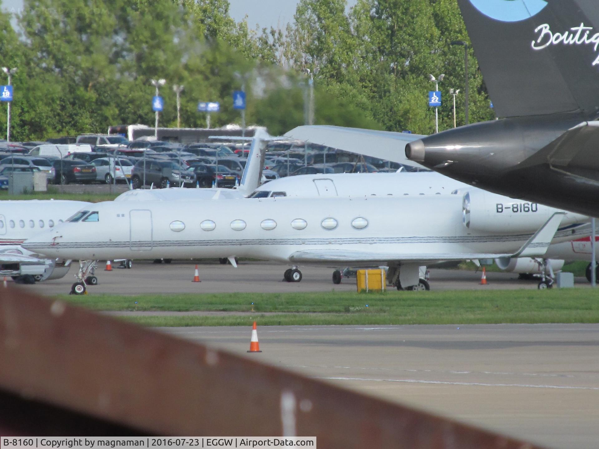 B-8160, Gulfstream Aerospace GV-SP (G550) C/N 5358, at luton