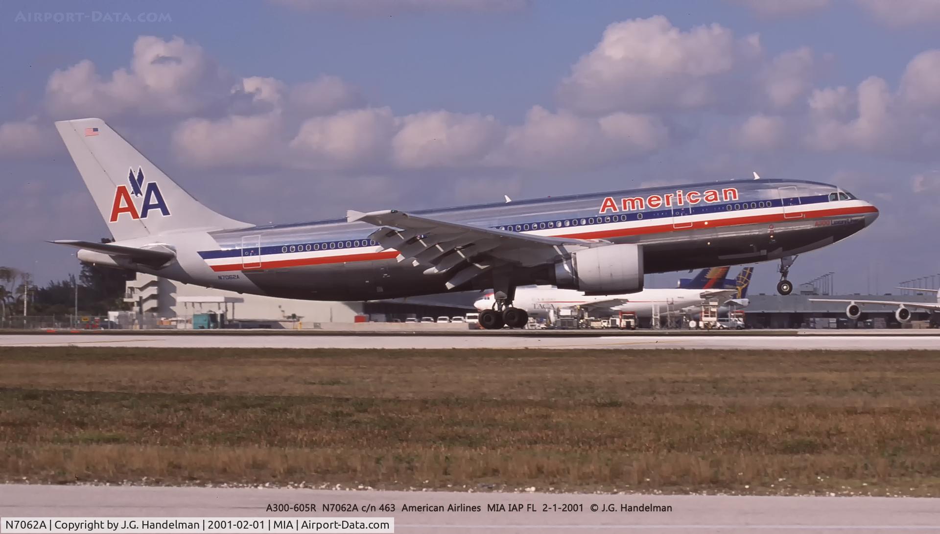 N7062A, 1988 Airbus A300B4-605R C/N 474, At MIA.