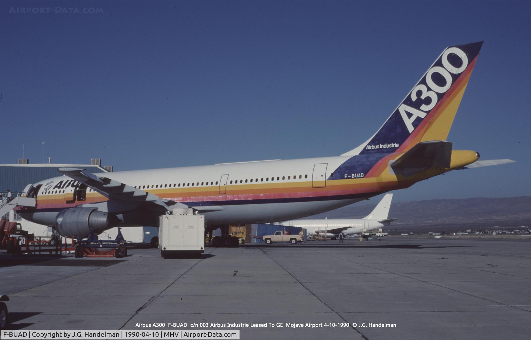 F-BUAD, 1973 Airbus A300B2-103 C/N 003, On lease to GE.