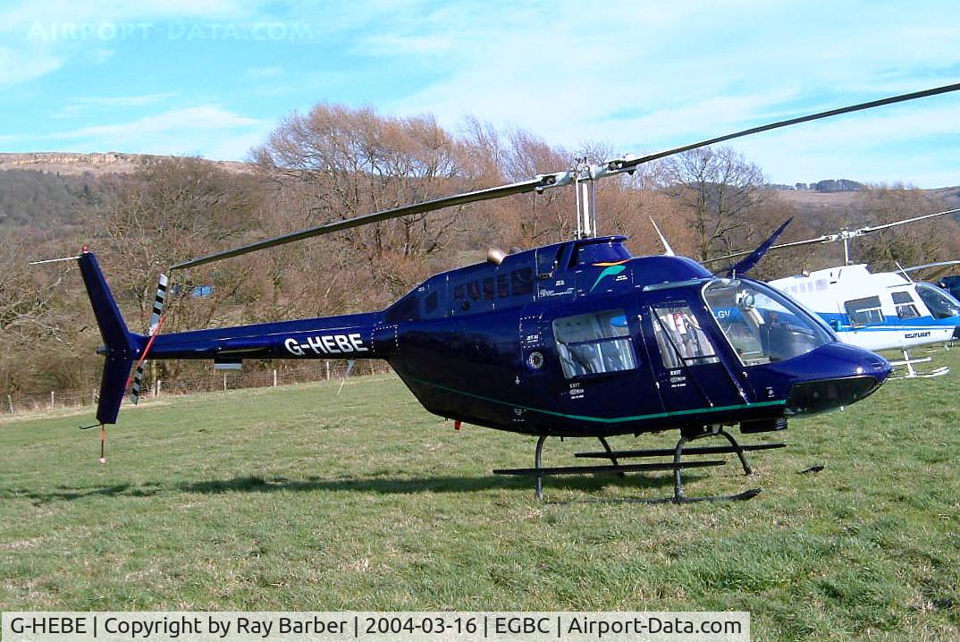 G-HEBE, 1983 Bell 206B JetRanger II C/N 3745, Bell 206B-3 Jet Ranger III [3745] Cheltenham Racecourse~G 16/03/2004
