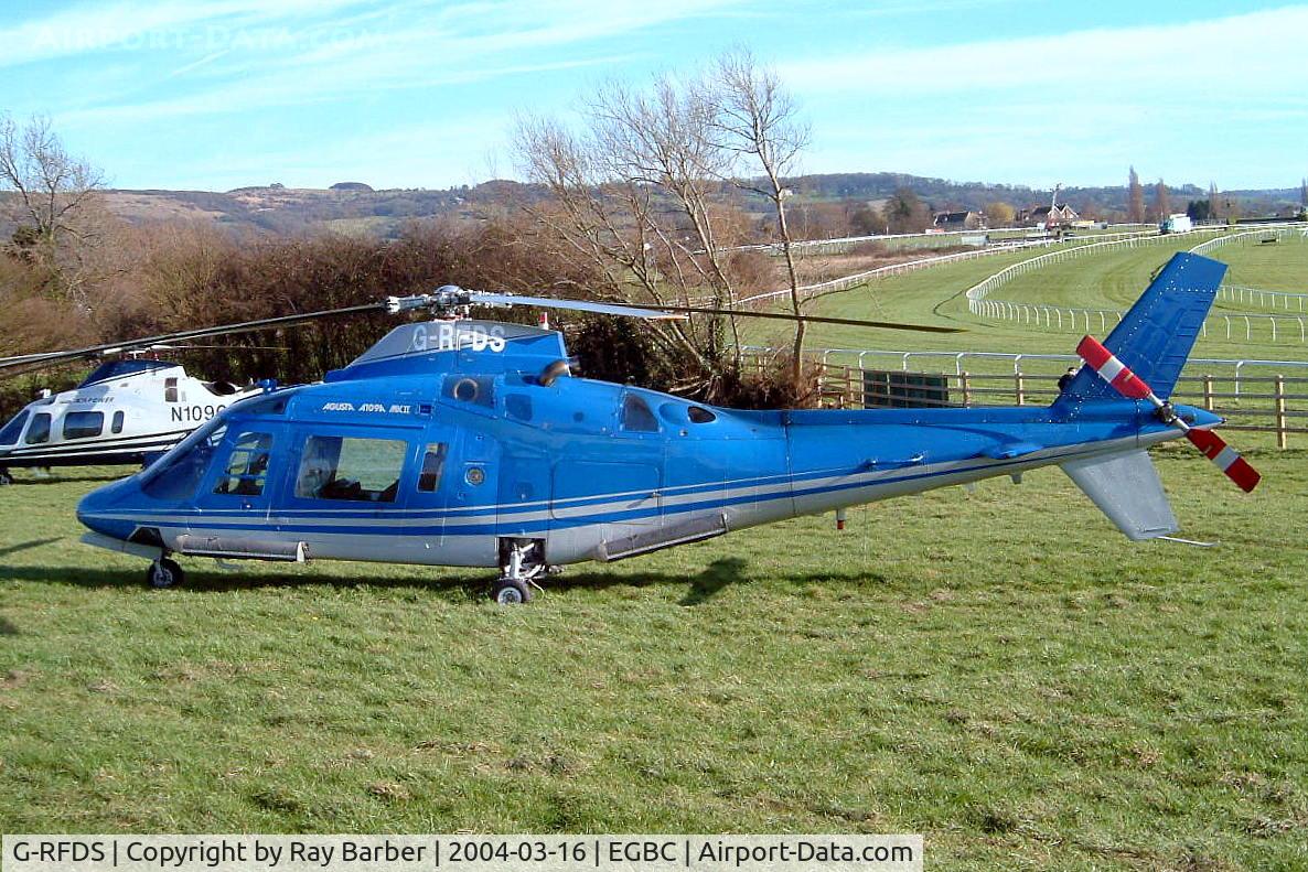 G-RFDS, 1988 Agusta A-109A-II C/N 7411, Agusta A.109A-2 [7411] (Castle Air) Cheltenham Racecourse~G 16/03/2004