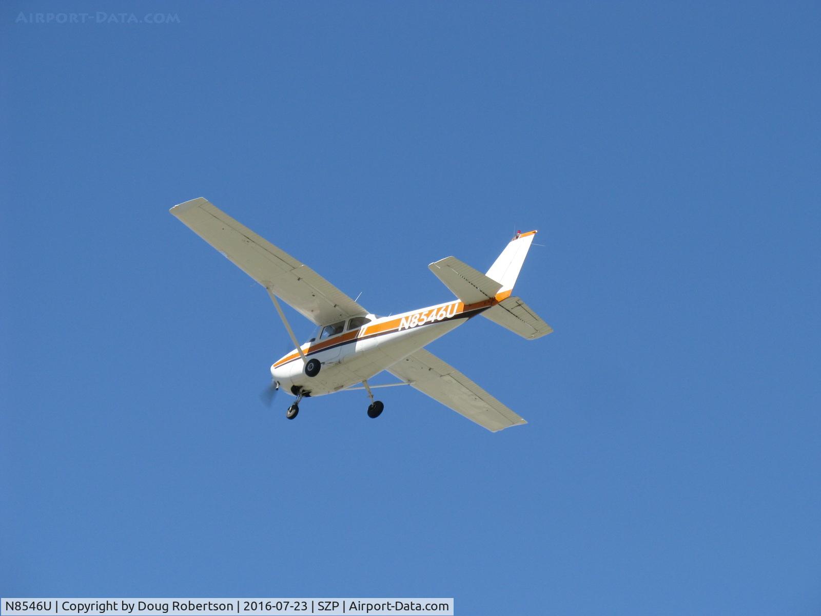 N8546U, 1964 Cessna 172F C/N 17252446, 1964 Cessna 172F SKYHAWK, Continental O-300 145 Hp 6 cylinder, takeoff climb Rwy 22
