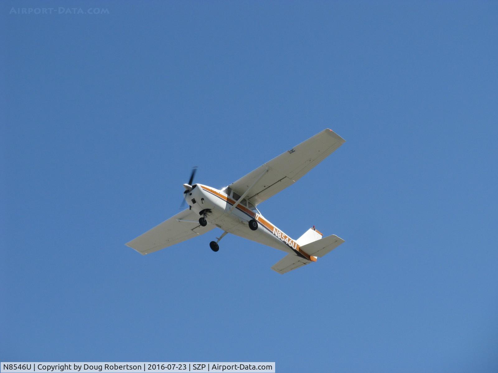 N8546U, 1964 Cessna 172F C/N 17252446, 1964 Cessna 172F SKYHAWK, Continental O-300 145 Hp, 6 cylinder, takeoff climb Rwy 22
