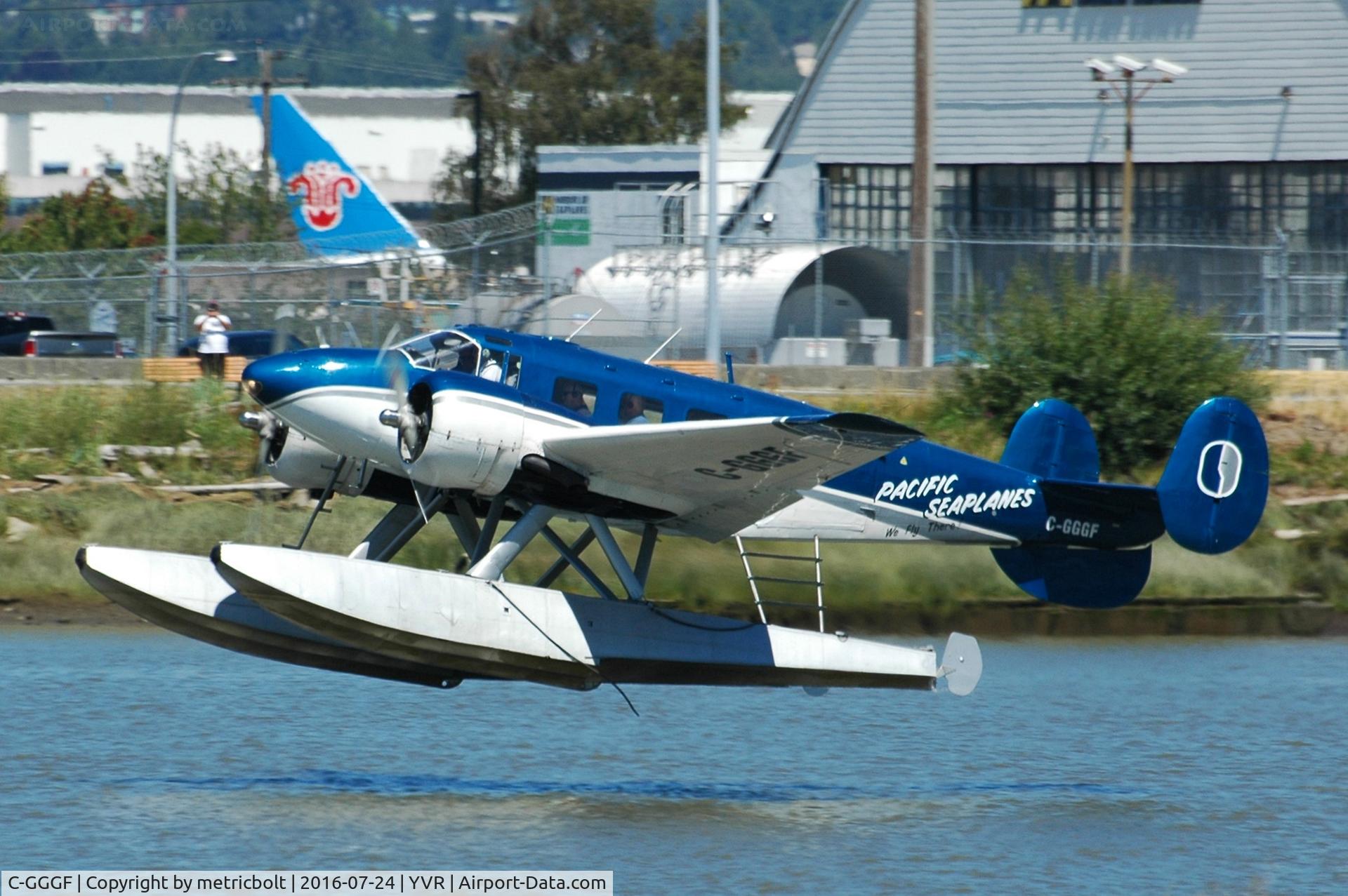 C-GGGF, 1953 Beech Expeditor 3NM C/N CA-267, Now with Pacific Seaplanes titles.