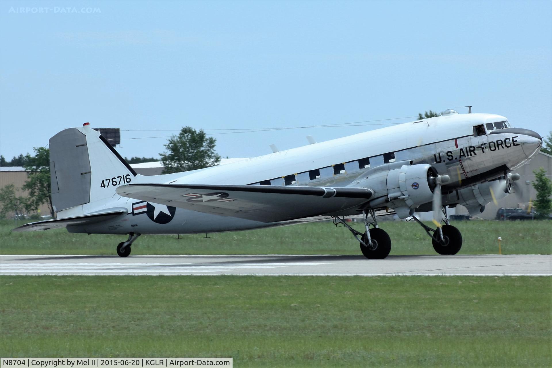 N8704, 1944 Douglas DC3C-S4C4G (TC-47B-30-DK) C/N 33048, 2015 Wings Over Gaylord Air Show