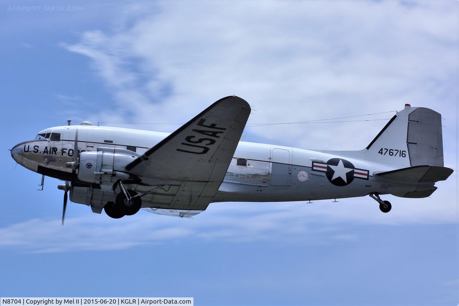 N8704, 1944 Douglas DC3C-S4C4G (TC-47B-30-DK) C/N 33048, 2015 Wings Over Gaylord Air Show