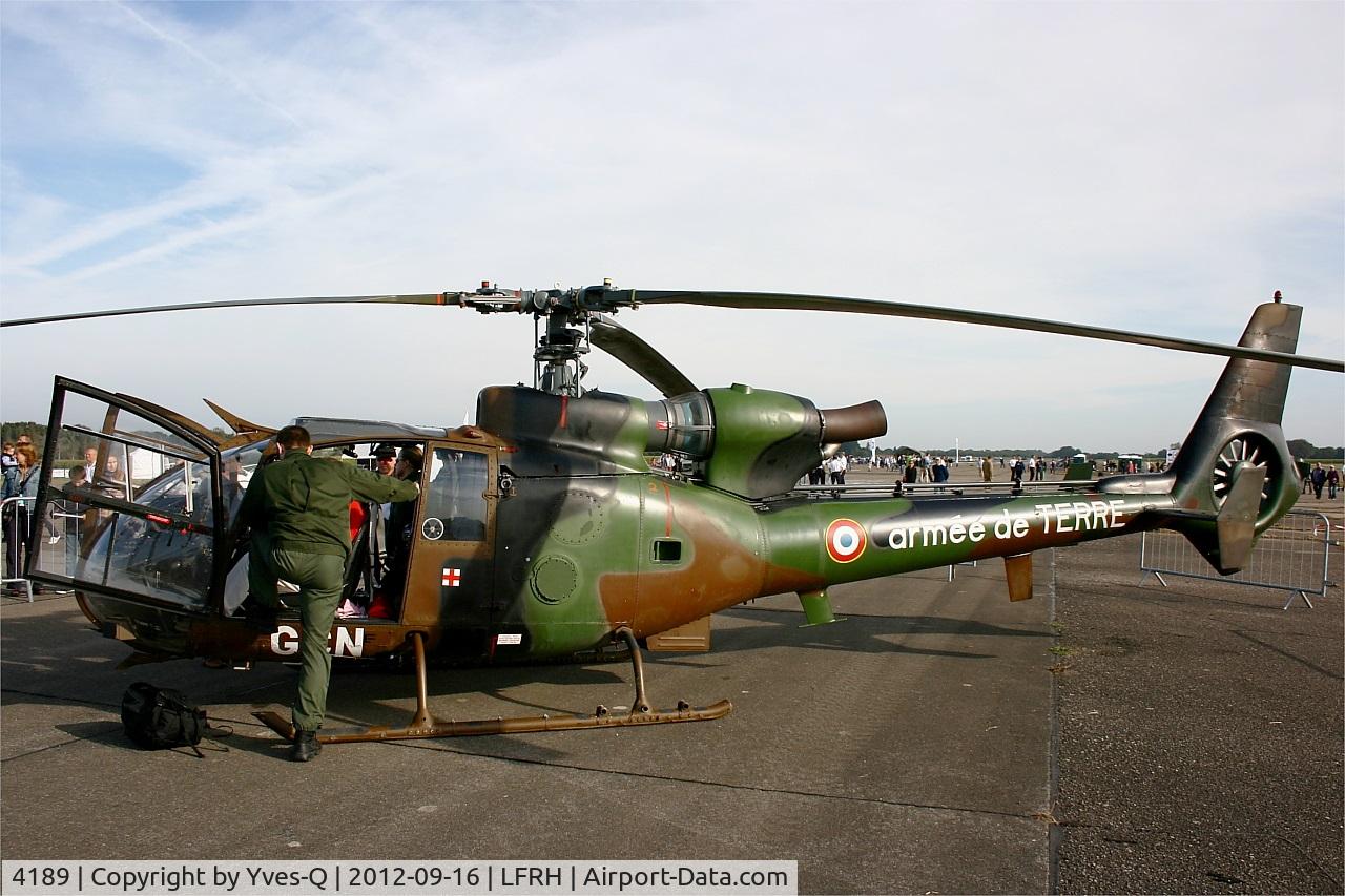 4189, Aerospatiale SA-342M Gazelle C/N 2189, Aérospatiale SA-342M Gazelle, Static display, Lann Bihoué Naval Air Base (LFRH - LRT)
