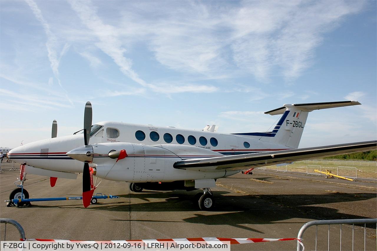 F-ZBGL, Hawker Beechcraft 350ER Super King Air (B300CER) C/N FL-746, Beech Super King Air 350 operated by French Customs, Static Display, Lann Bihoué Naval Air Base (LFRH-LRT)