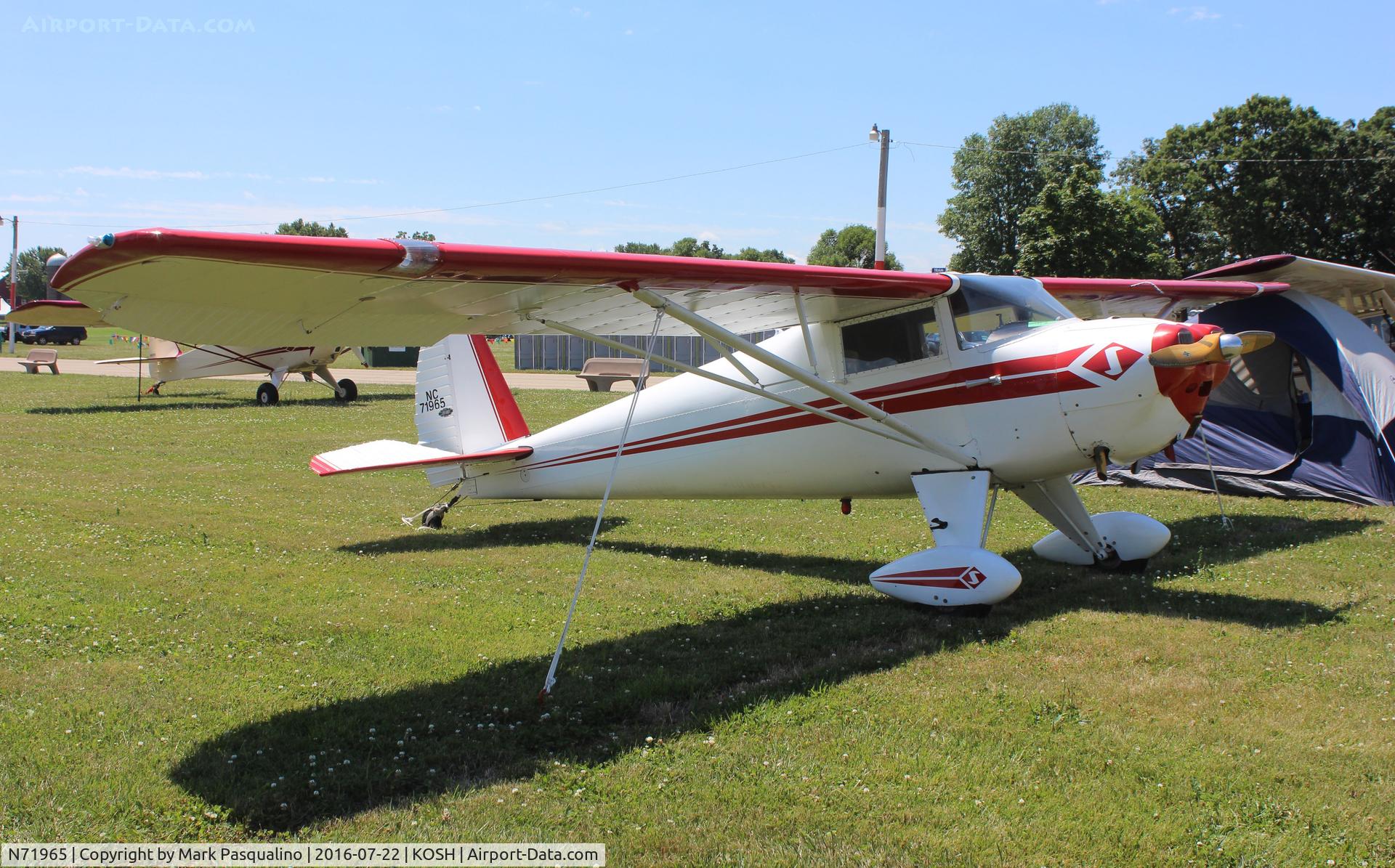 N71965, 1946 Luscombe Silvaire 8A C/N 3392, Luscombe 8A
