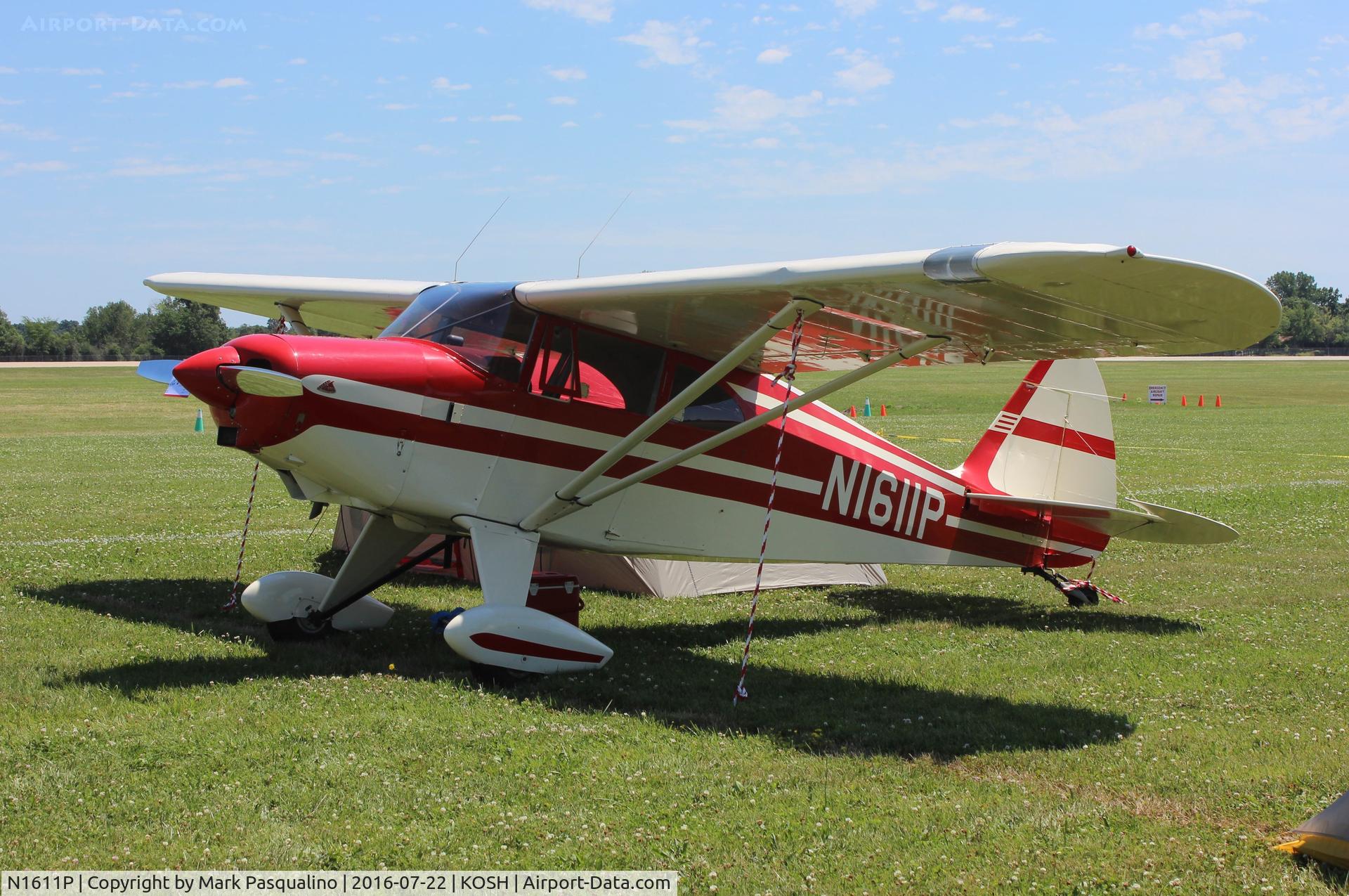 N1611P, 1954 Piper PA-22-150 C/N 22-2425, Piper PA-22-150