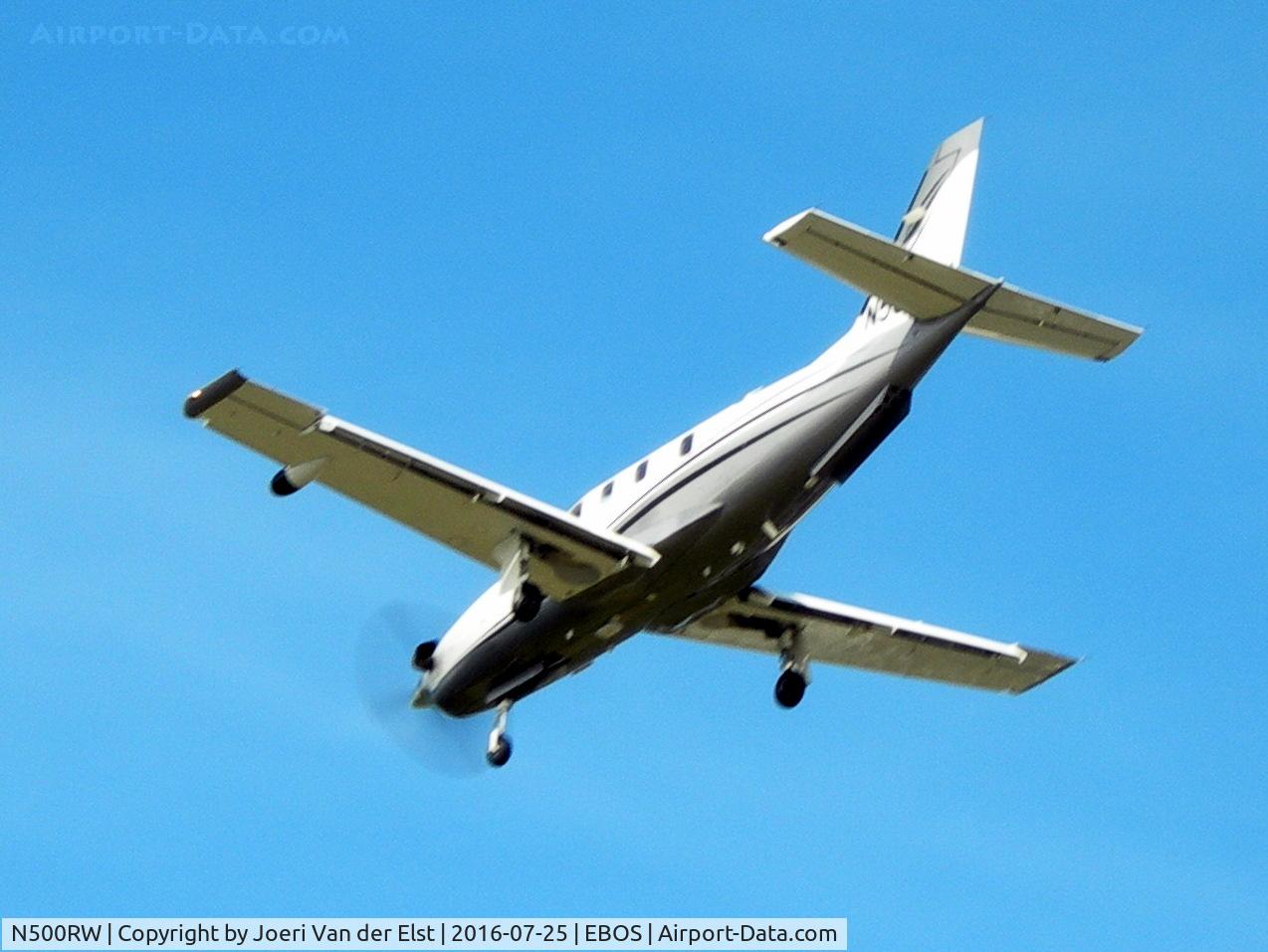 N500RW, 2011 Socata TBM-700 C/N 578, Moments before touchdown rwy 26