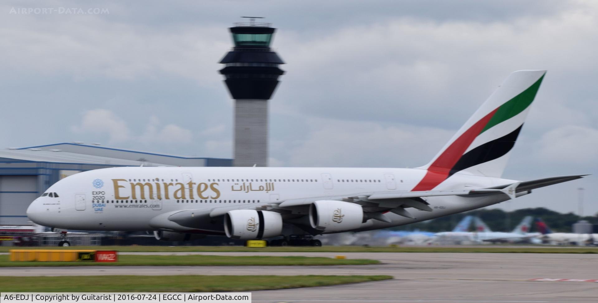 A6-EDJ, 2006 Airbus A380-861 C/N 009, At Manchester