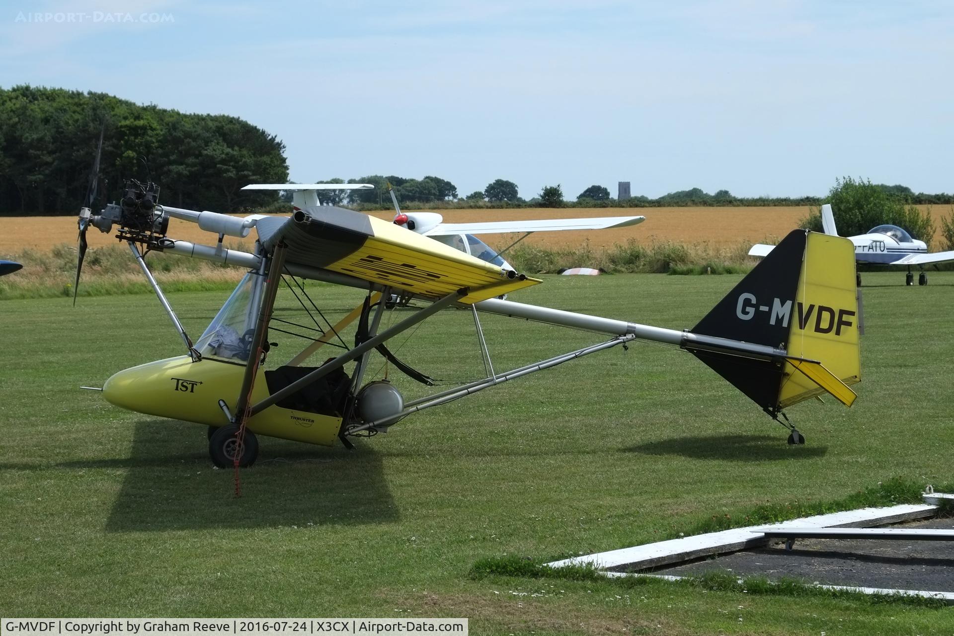 G-MVDF, 1988 Thruster TST MK1 C/N 8078-TST-088, Parked at Northrepps.