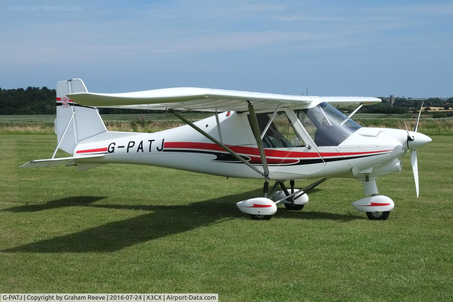 G-PATJ, 2015 Comco Ikarus C42 FB80 Bravo C/N 1509-7421, Parked at Northrepps.