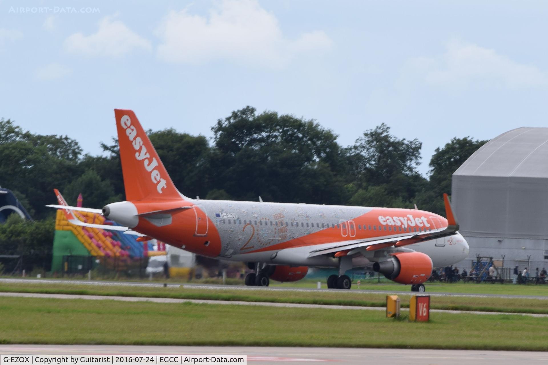 G-EZOX, 2015 Airbus A320-214 C/N 6837, At Manchester