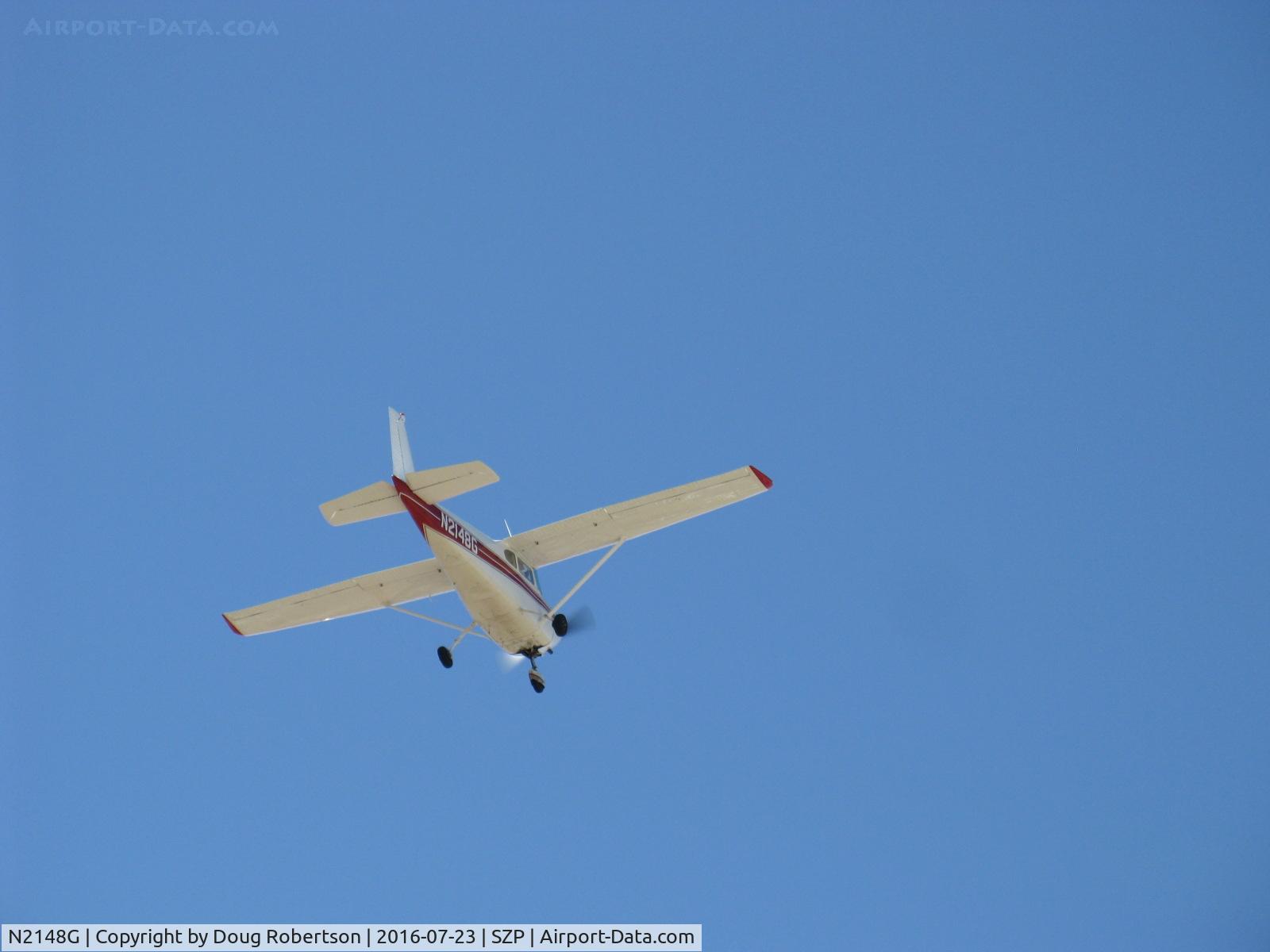 N2148G, 1958 Cessna 182A Skylane C/N 51448, 1958 Cessna 182A SKYLANE, Continental O-470 230 Hp, takeoff climb Rwy 22