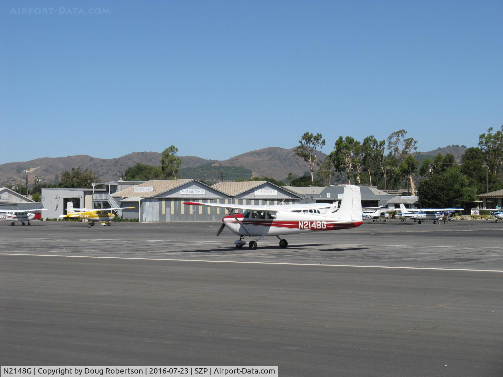 N2148G, 1958 Cessna 182A Skylane C/N 51448, 1958 Cessna 182A SKYLANE, Continental O-470 230 Hp, landing roll Rwy 22