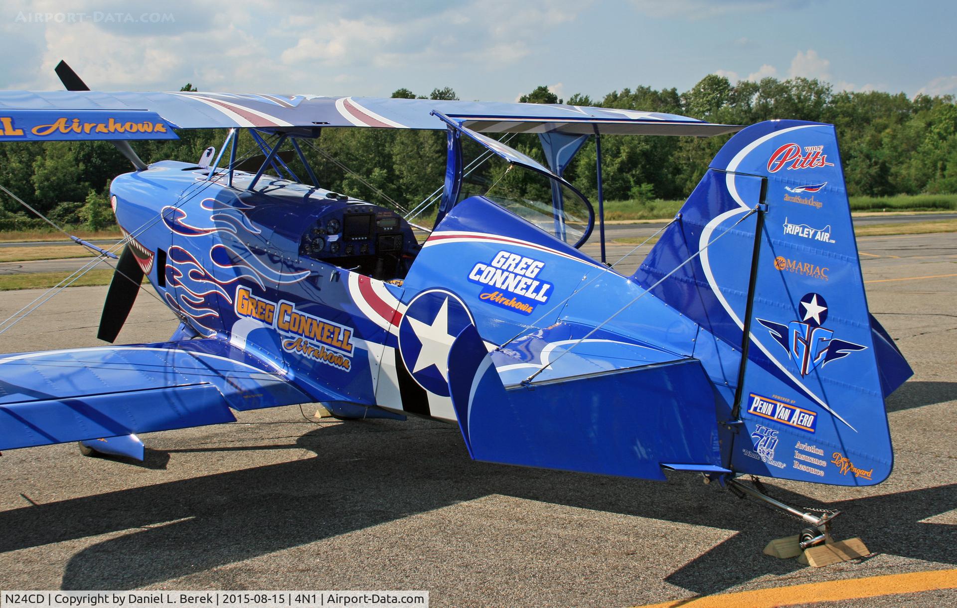 N24CD, 1991 Christen Pitts S-2B Special C/N 5198, When I snapped this picture, little did I know that eight months later, the pilot, Greg Connell, would be killed in a tragic crash that also destroyed this aircraft.  I dedicate this picture to a great pilot and human being.