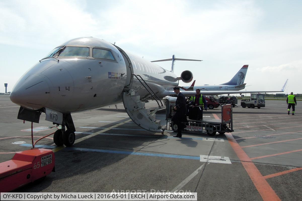 OY-KFD, 2009 Bombardier CRJ-900 (CL-600-2D24) C/N 15221, At Kastrup