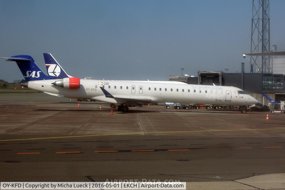 OY-KFD, 2009 Bombardier CRJ-900 (CL-600-2D24) C/N 15221, At Kastrup