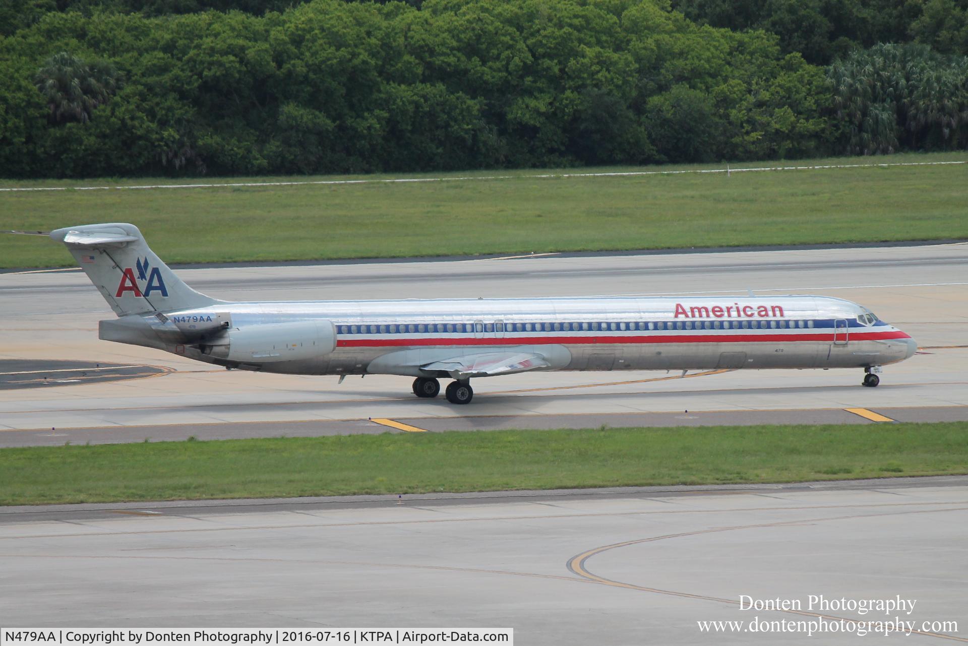 N479AA, 1988 McDonnell Douglas MD-82 (DC-9-82) C/N 49654, American Flight 1514 (N479AA) departs Tampa International Airport enroute to Chicago-O'Hare International Airport