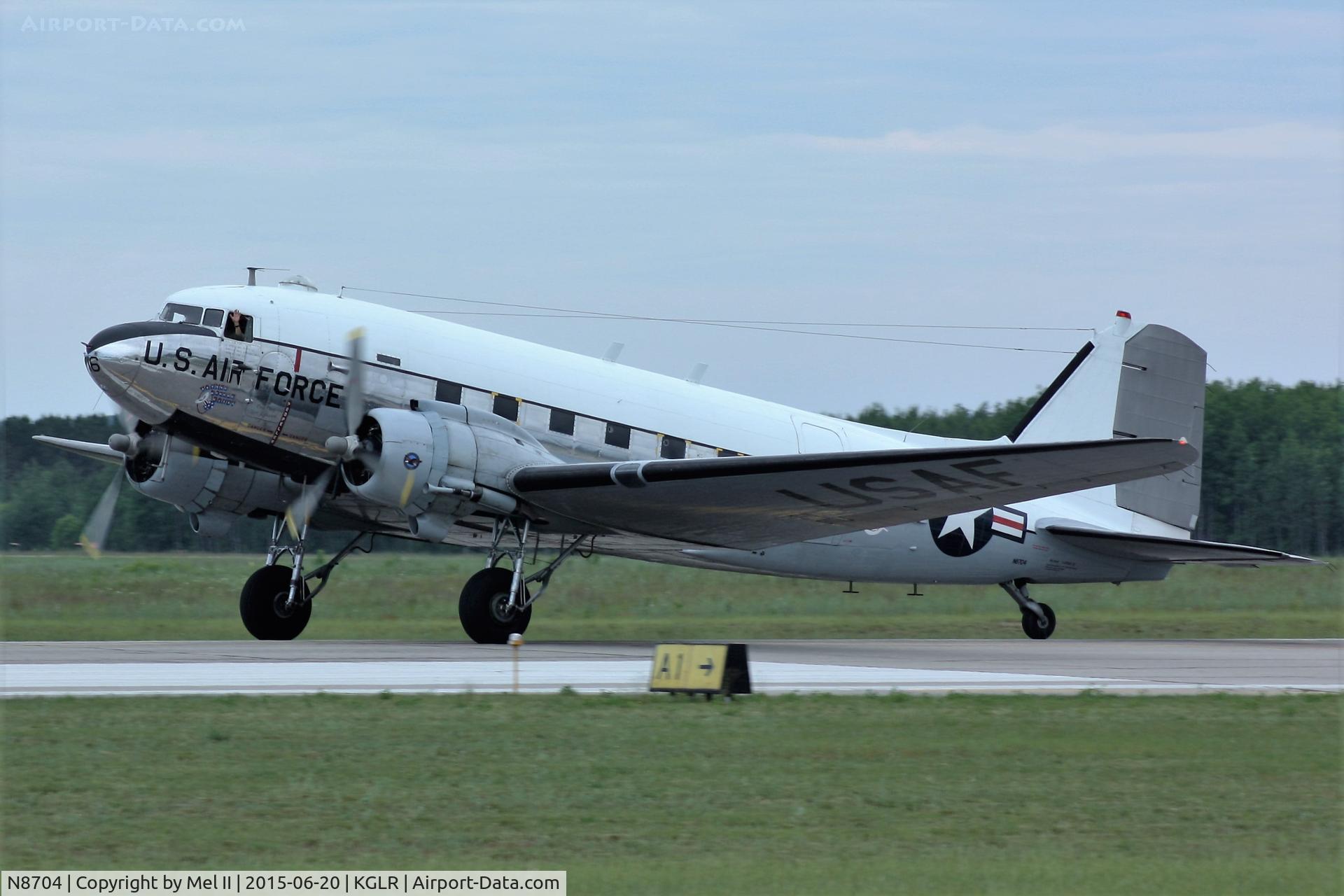 N8704, 1944 Douglas DC3C-S4C4G (TC-47B-30-DK) C/N 33048, 2015 Wings Over Gaylord Air Show