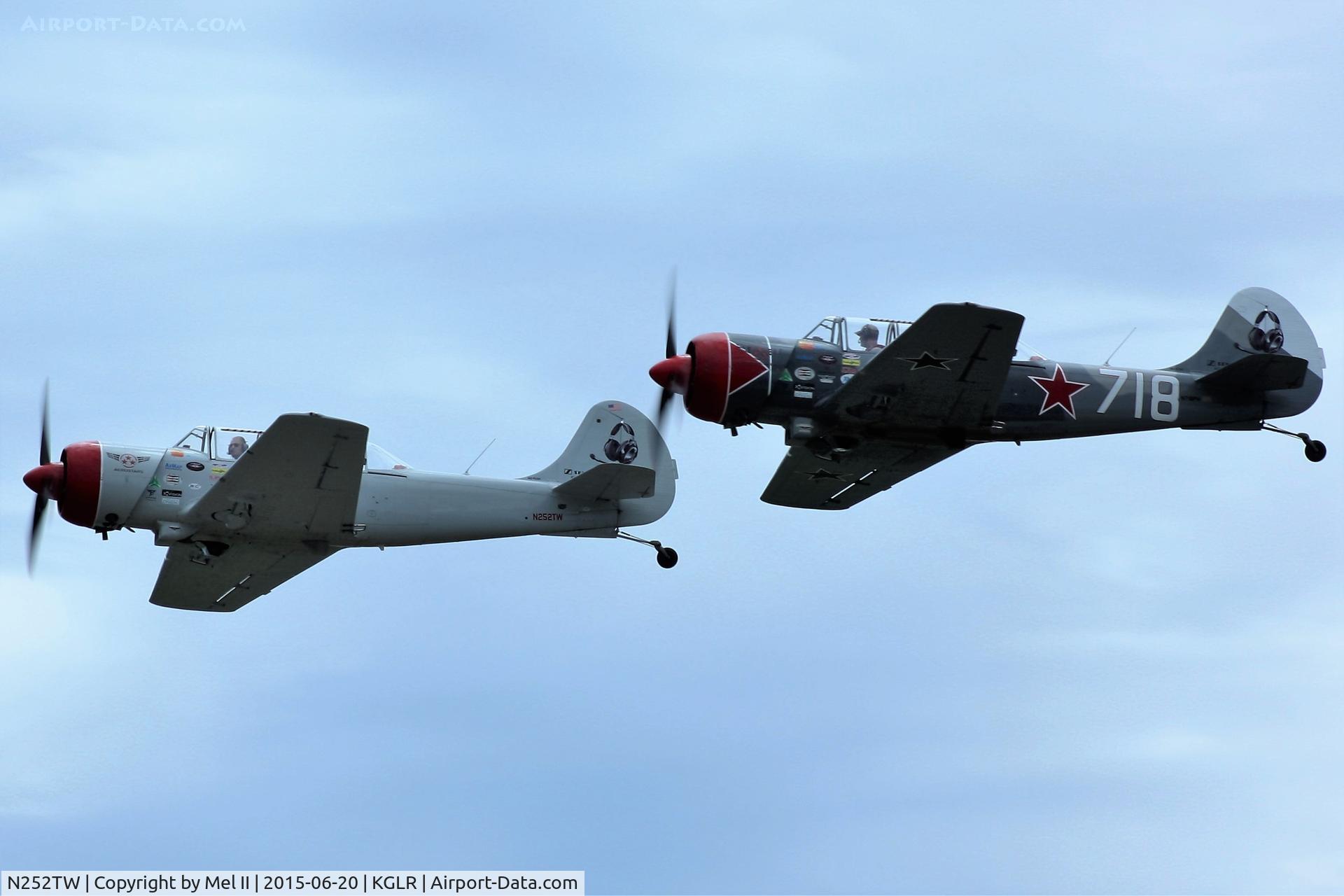 N252TW, 2002 Yakovlev (Aerostar) Yak-52TW C/N 0212301, 2015 Wings Over Gaylord Air Show