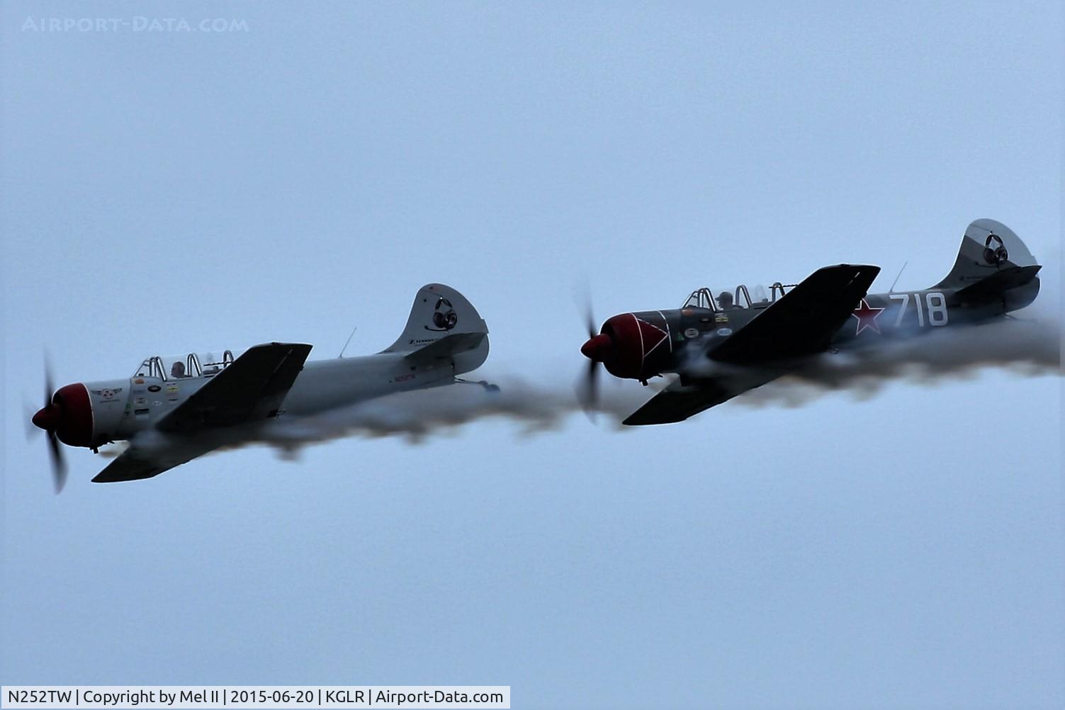 N252TW, 2002 Yakovlev (Aerostar) Yak-52TW C/N 0212301, 2015 Wings Over Gaylord Air Show