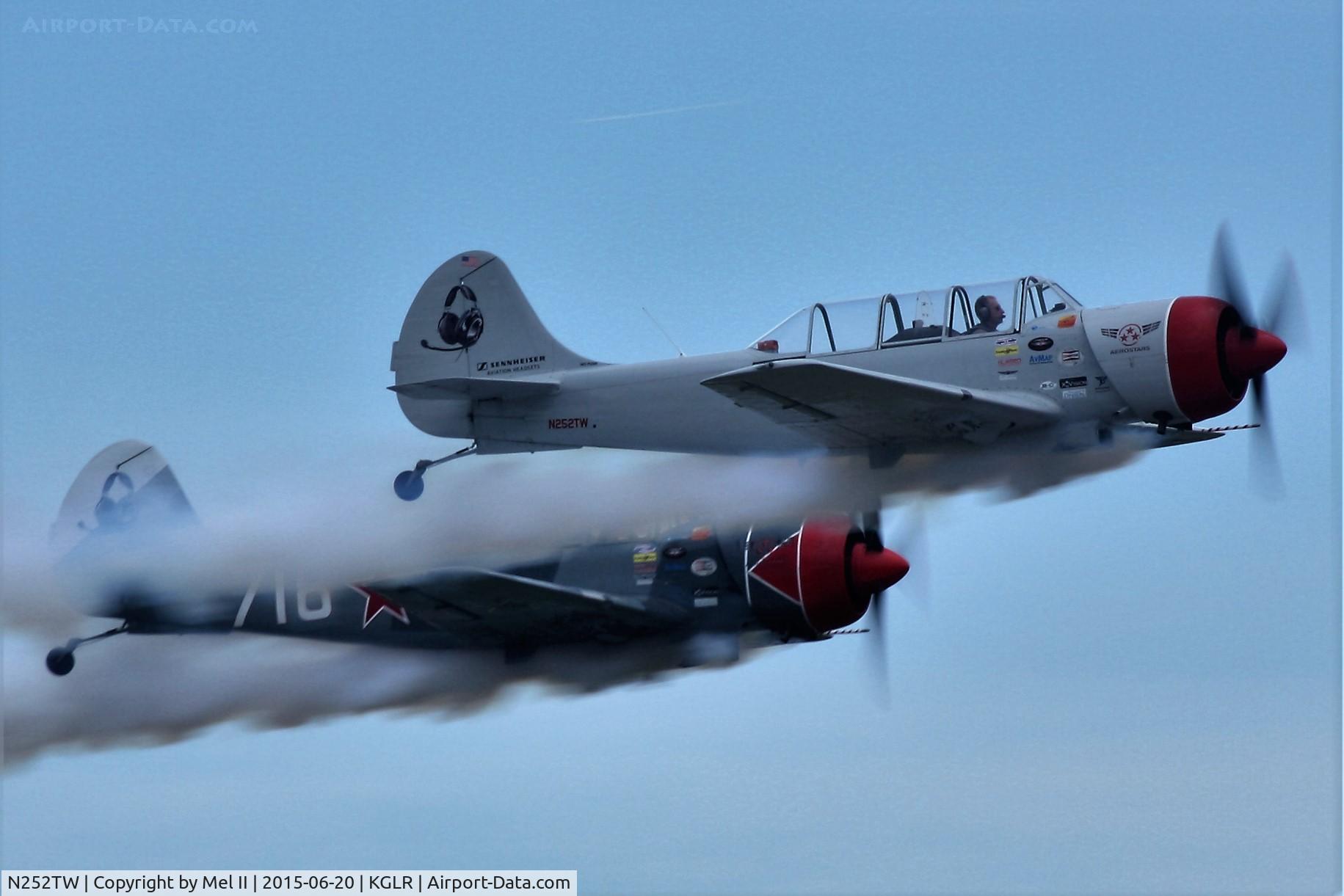 N252TW, 2002 Yakovlev (Aerostar) Yak-52TW C/N 0212301, 2015 Wings Over Gaylord Air Show