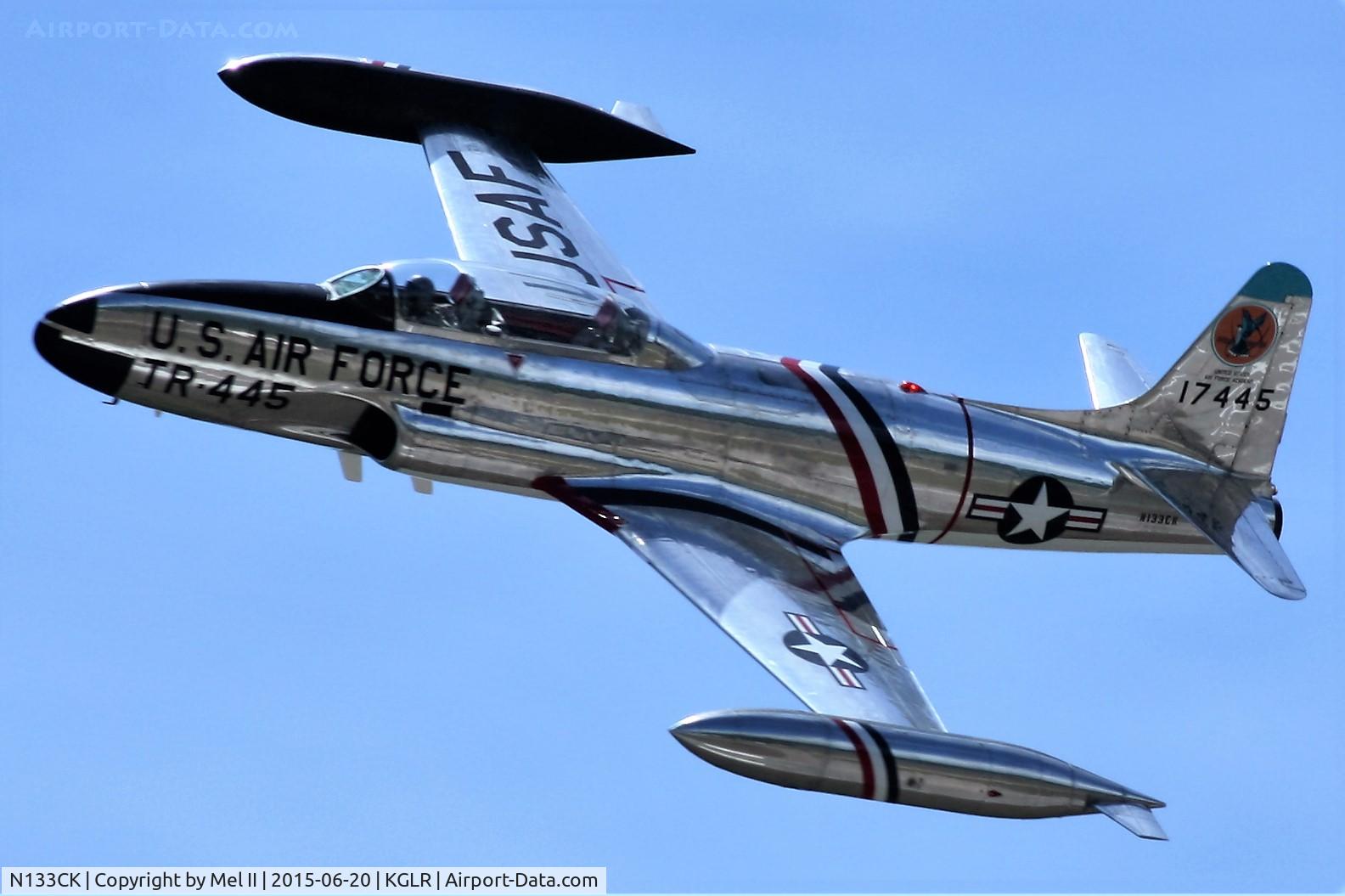 N133CK, 1951 Lockheed T-33A Shooting Star C/N 580-7138, 2015 Wings Over Gaylord Air Show
