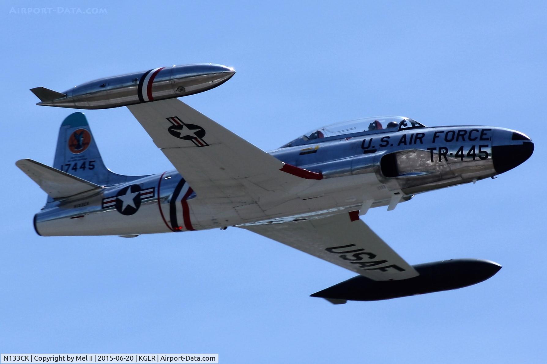 N133CK, 1951 Lockheed T-33A Shooting Star C/N 580-7138, 2015 Wings Over Gaylord Air Show