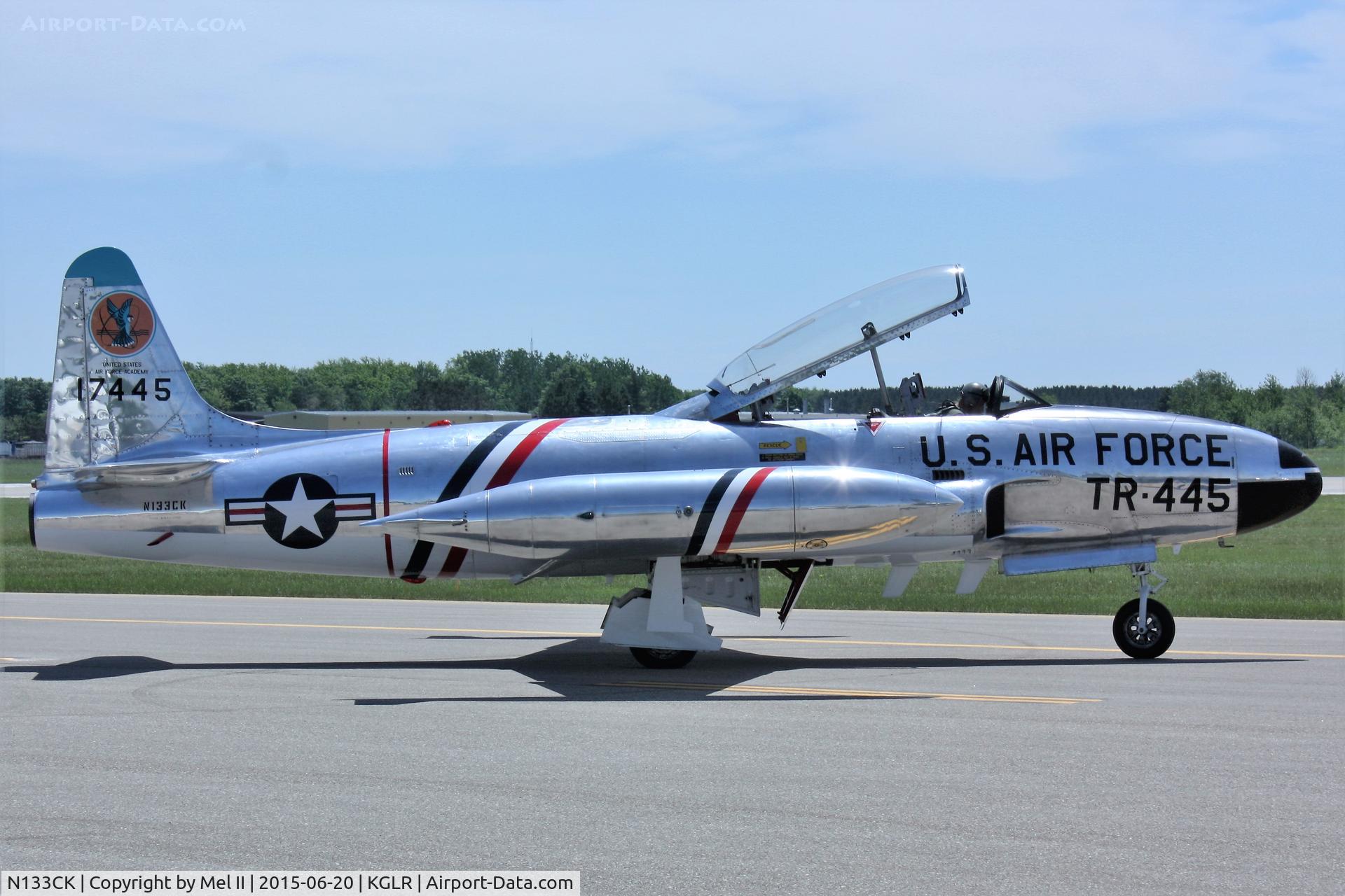 N133CK, 1951 Lockheed T-33A Shooting Star C/N 580-7138, 2015 Wings Over Gaylord Air Show