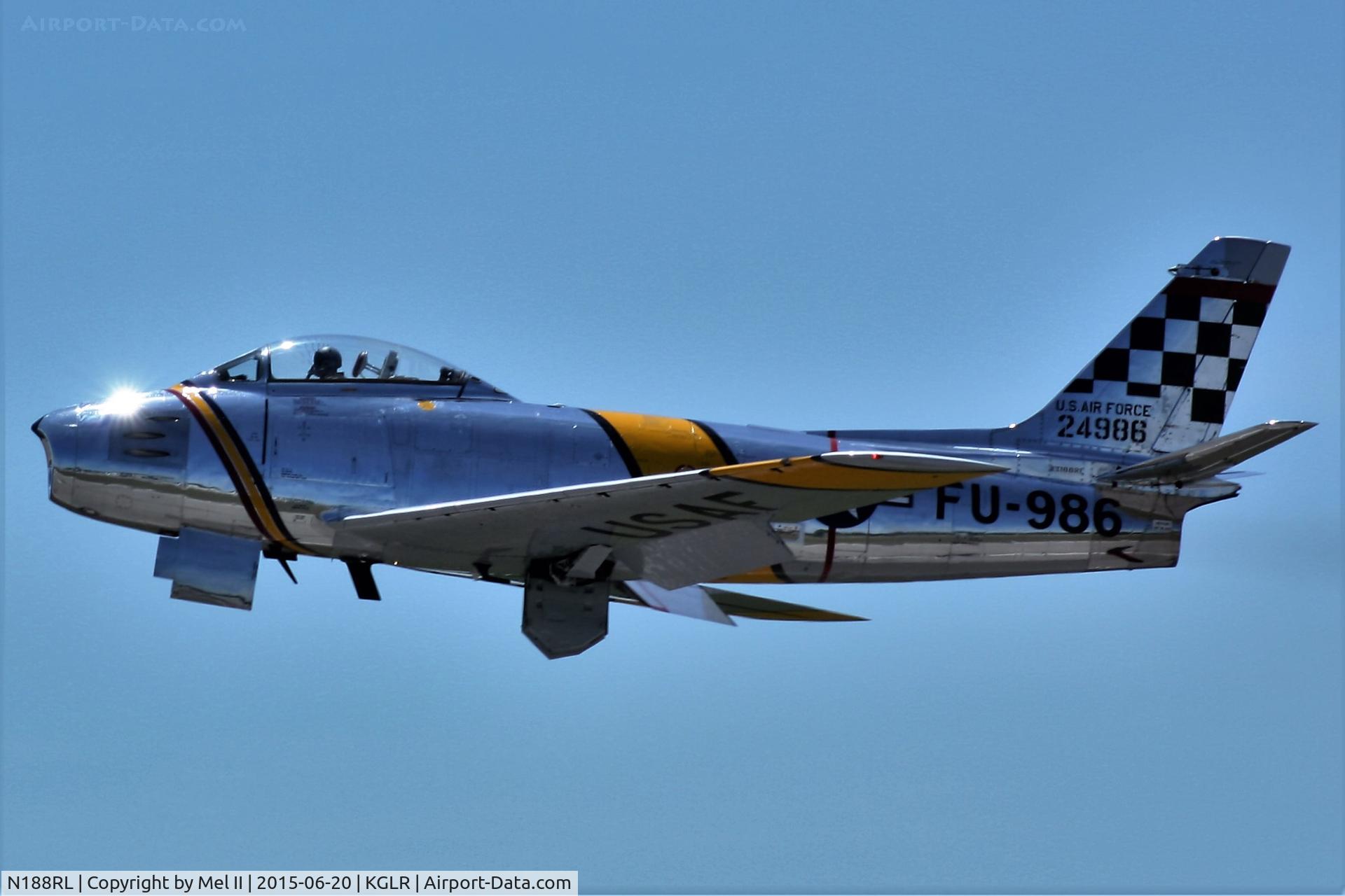 N188RL, 1952 North American F-86F Sabre C/N 191-682, 2015 Wings Over Gaylord Air Show