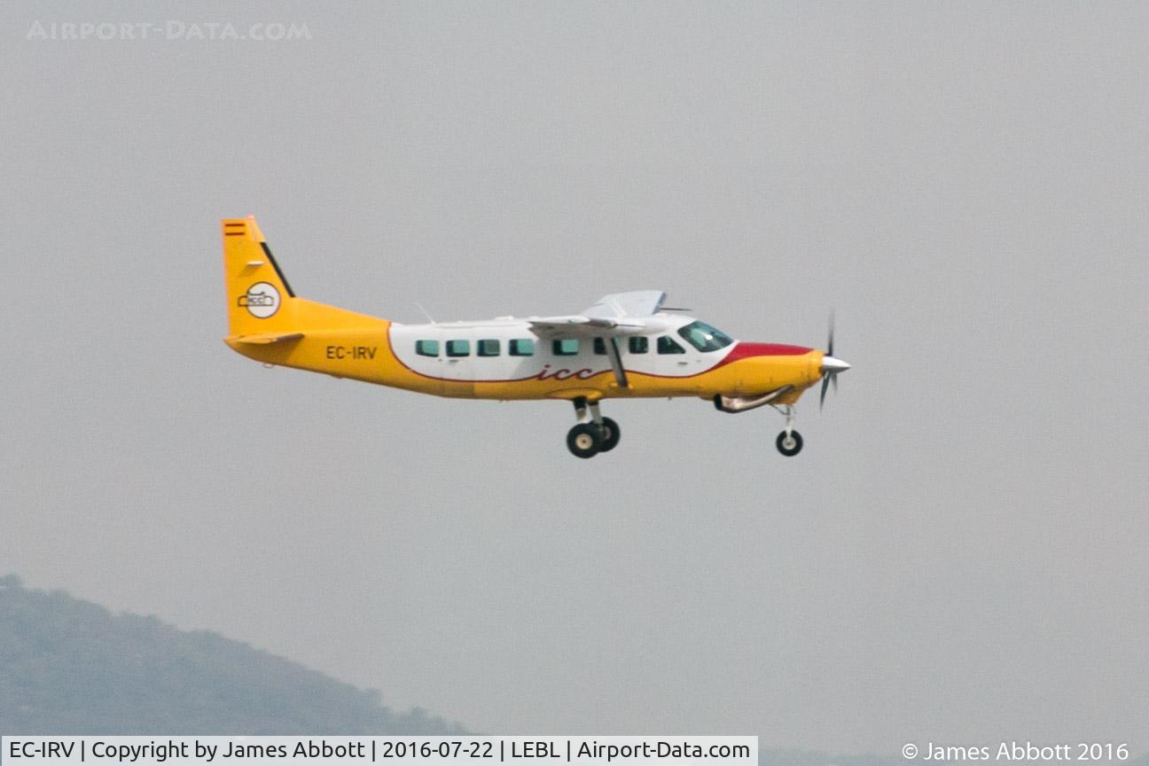 EC-IRV, 2003 Cessna 208B Grand Caravan C/N 208B1038, About to land in Barcelona