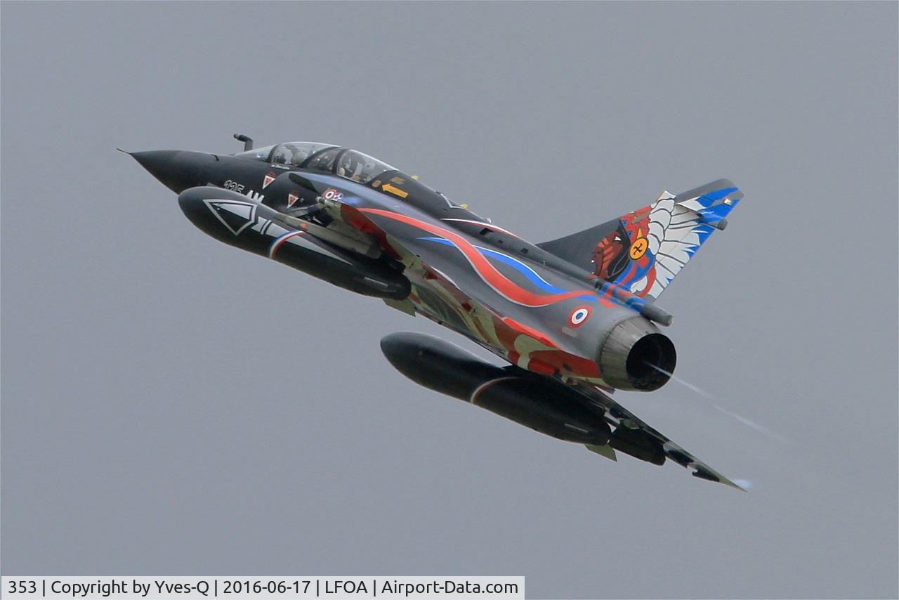 353, Dassault Mirage 2000N C/N 315, Dassault Mirage 2000N, Take off rwy 24, Avord Air Base 702 (LFOA) Open day 2016