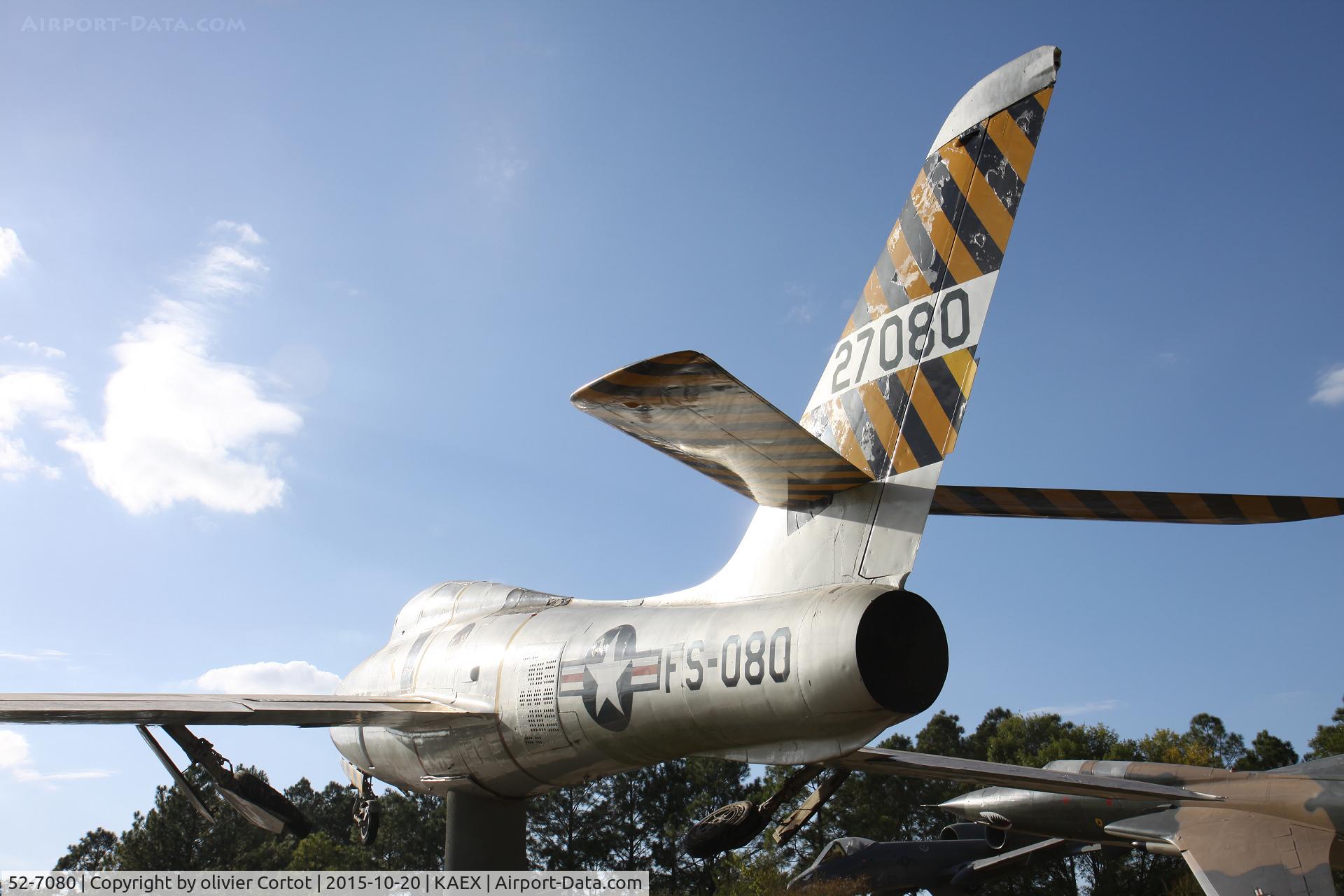 52-7080, 1952 Republic F-84F Thunderstreak C/N Not found 52-7080, rear view