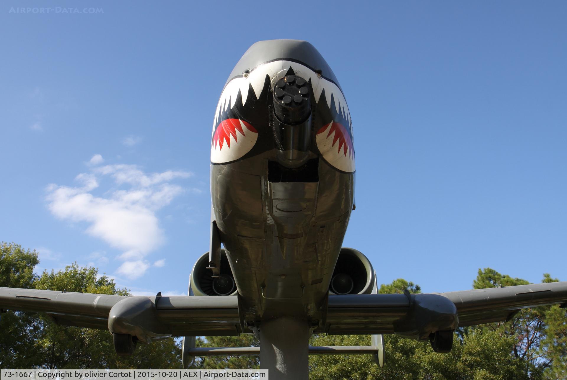 73-1667, 1973 Fairchild Republic A-10A Thunderbolt II C/N A10-0004, flying tigers display
