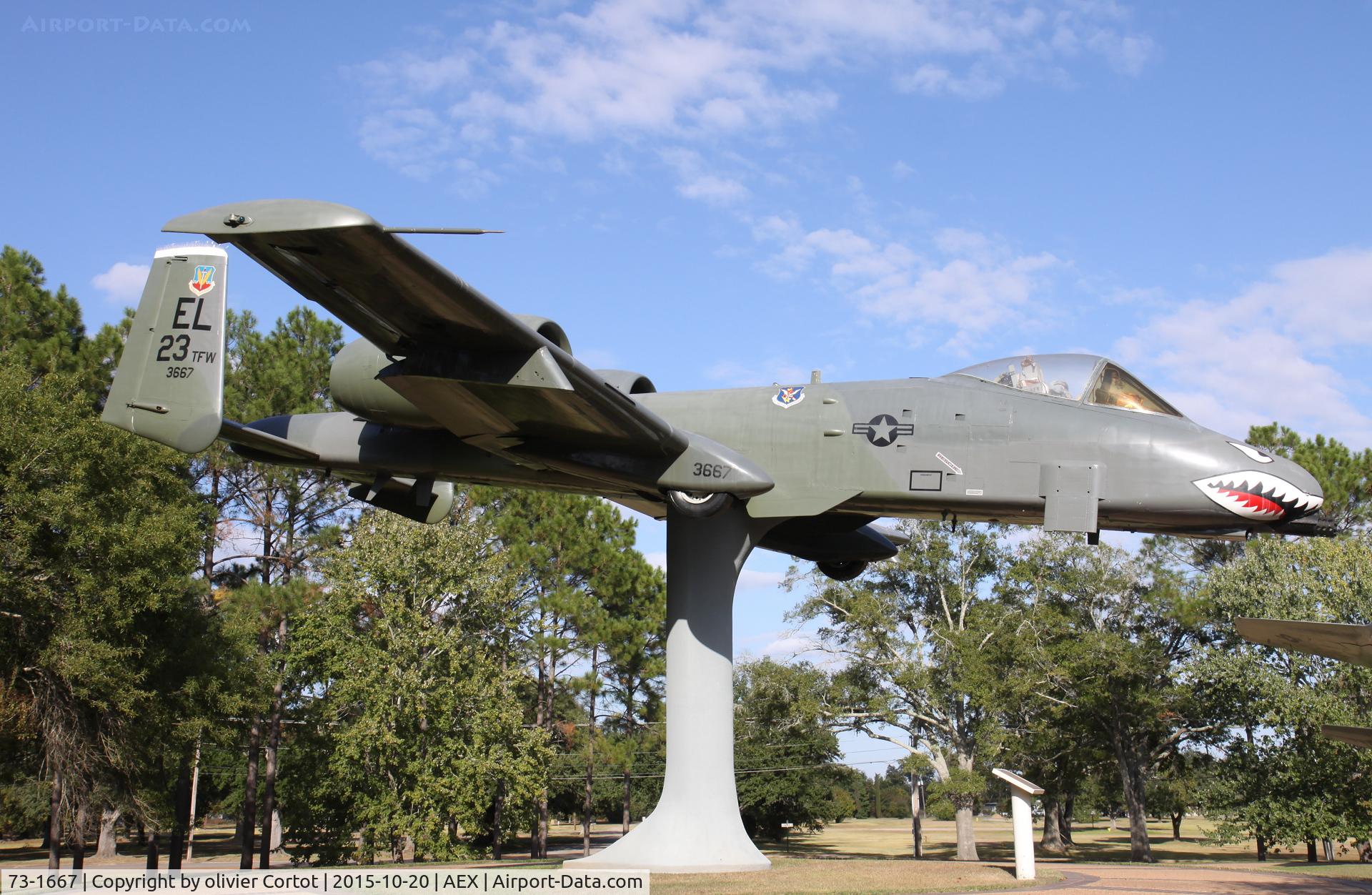 73-1667, 1973 Fairchild Republic A-10A Thunderbolt II C/N A10-0004, beautiful warthog in AEX
