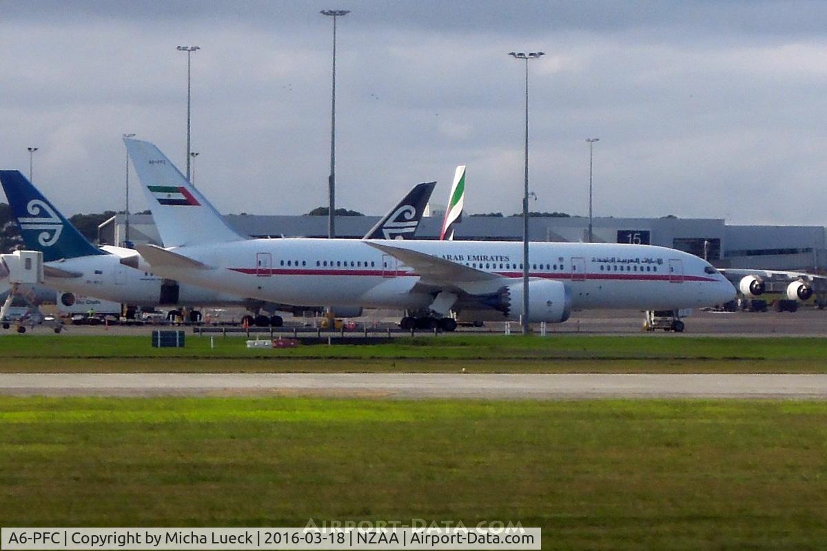 A6-PFC, 2013 Boeing 787-8 Dreamliner C/N 35303, At Auckland