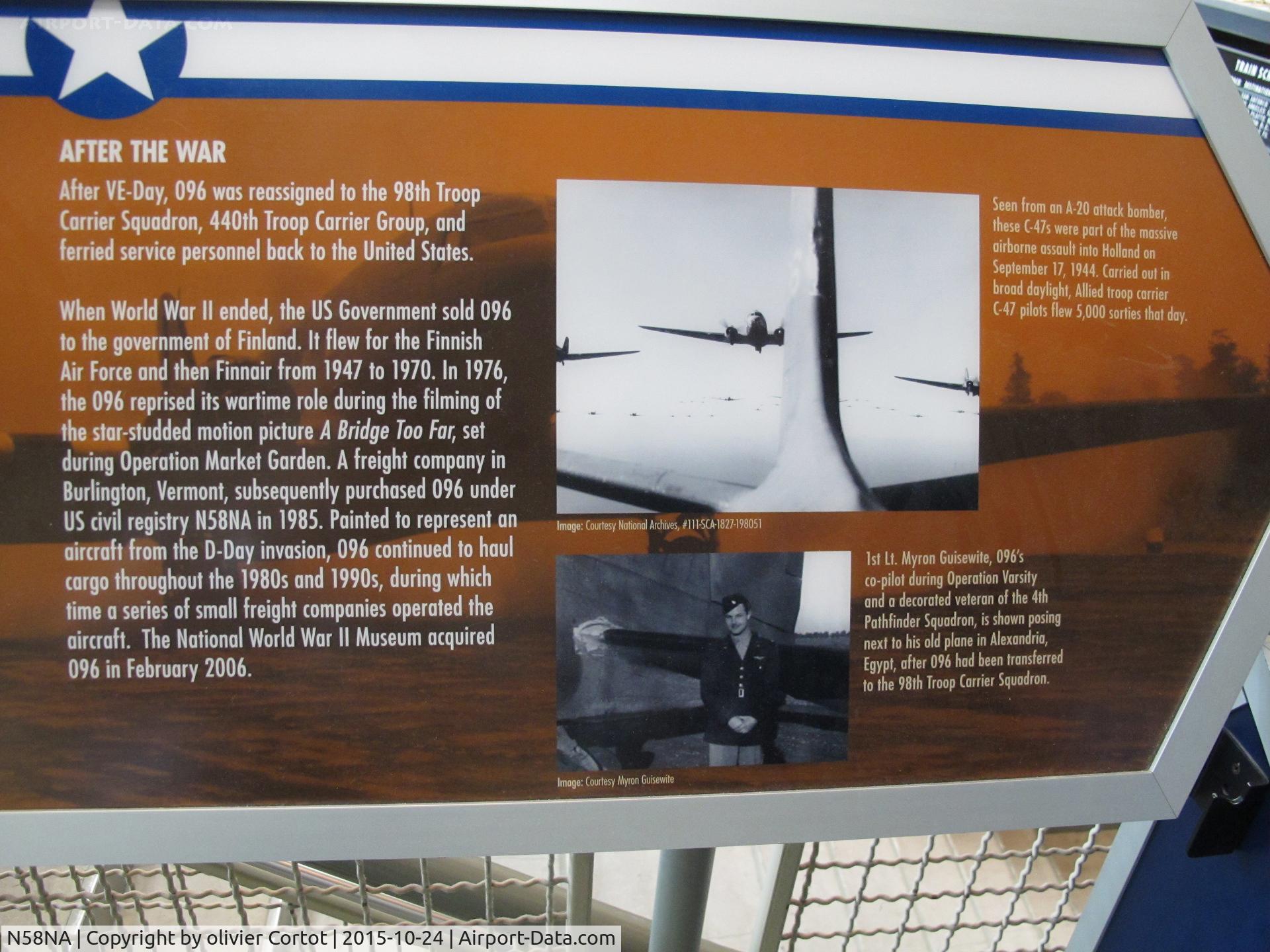 N58NA, 1944 Douglas DC3C-S1C3G (C-47A) C/N 12970, history of the plane part 2