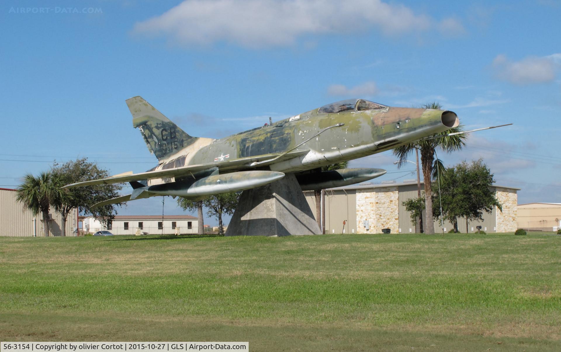 56-3154, 1956 North American F-100D Super Sabre C/N 235-350, weather effects on this F-100D