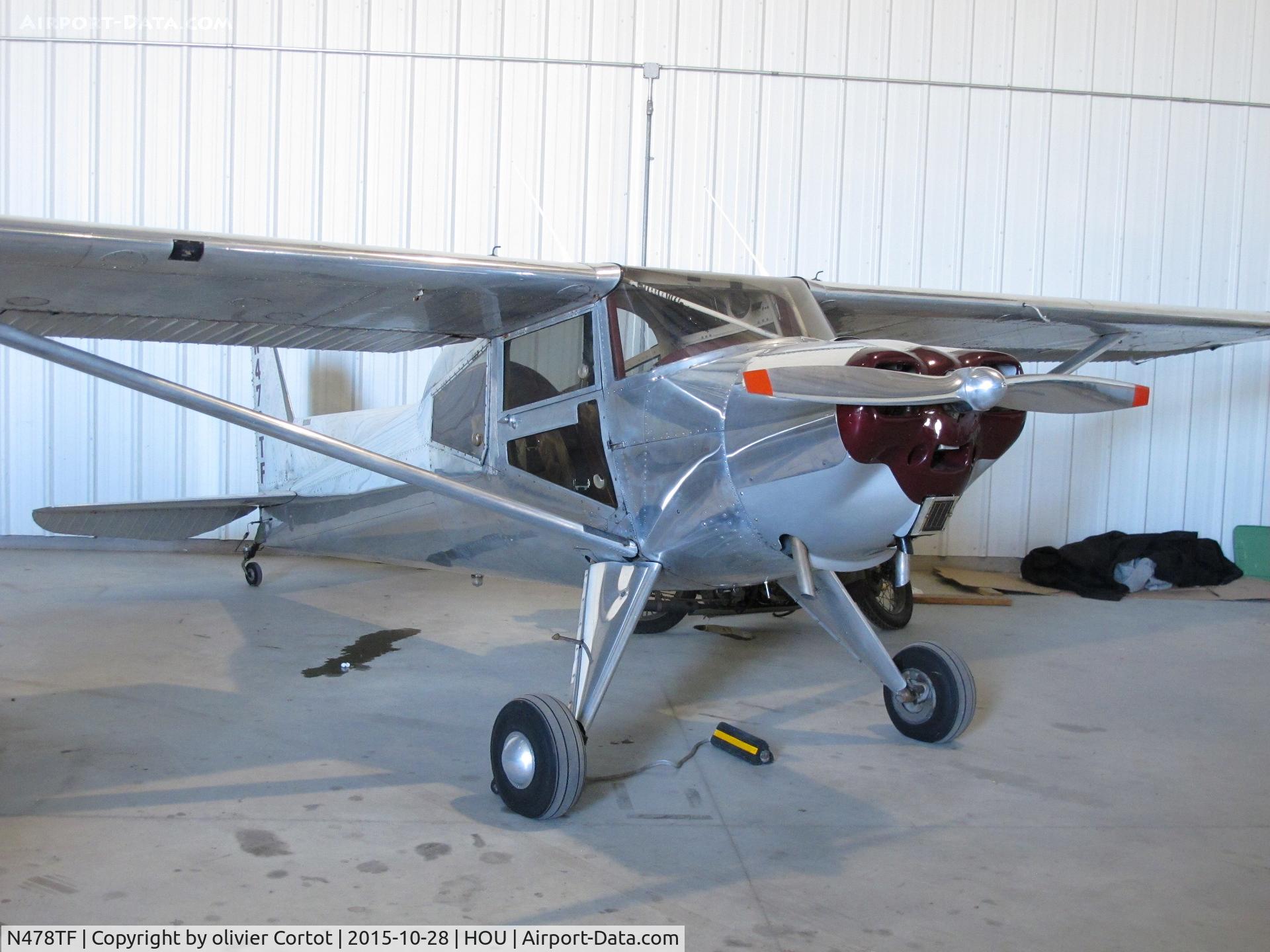 N478TF, Luscombe T-8F Silvaire C/N 6691, collins fundation hangar