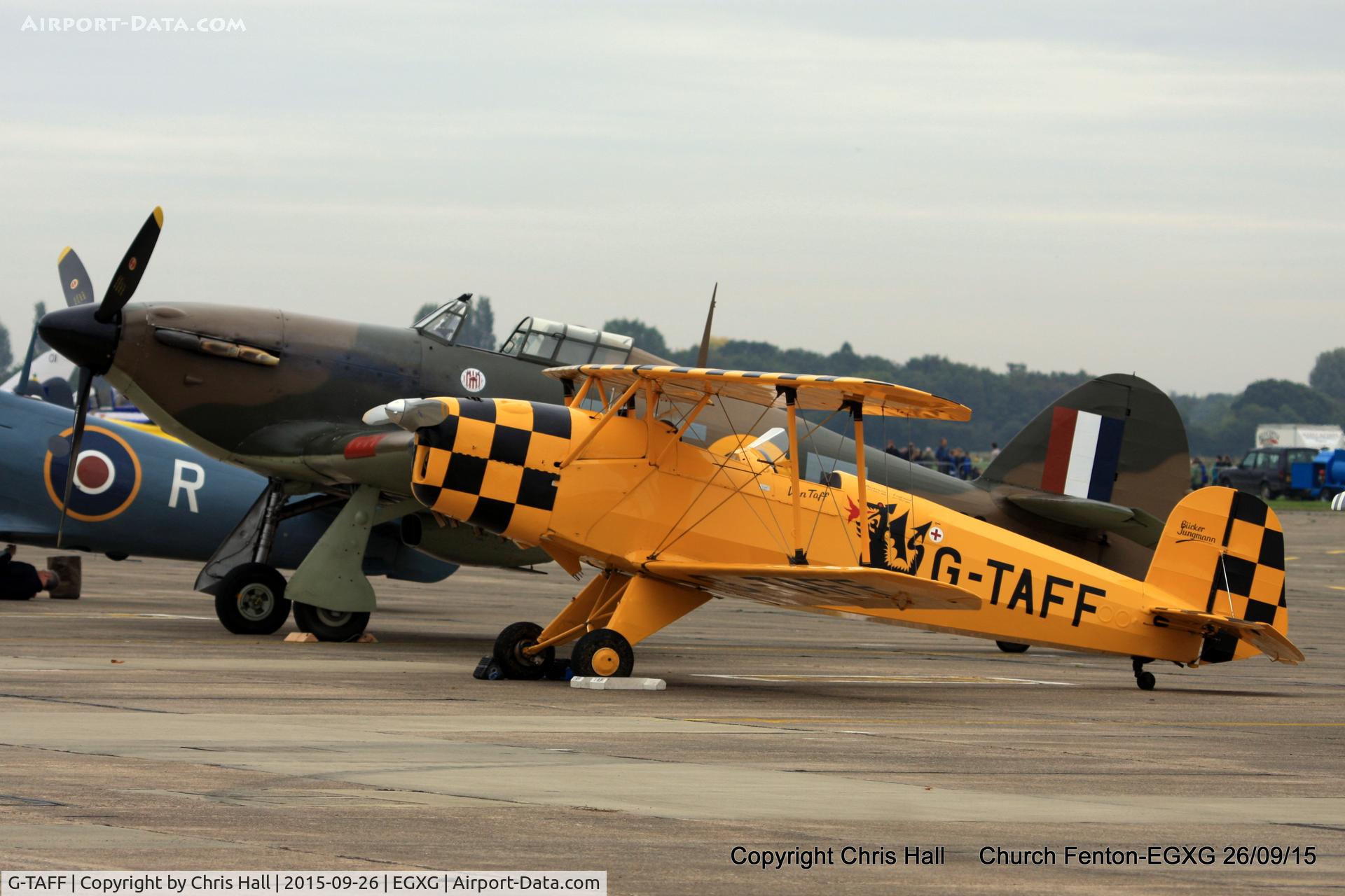 G-TAFF, 1957 CASA 1-131E Jungmann C/N 1129, at the Yorkshire Airshow