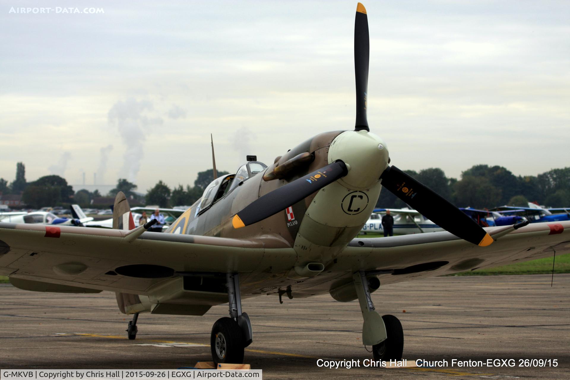 G-MKVB, 1942 Supermarine 349 Spitfire LF.Vb C/N CBAF.2461, at the Yorkshire Airshow