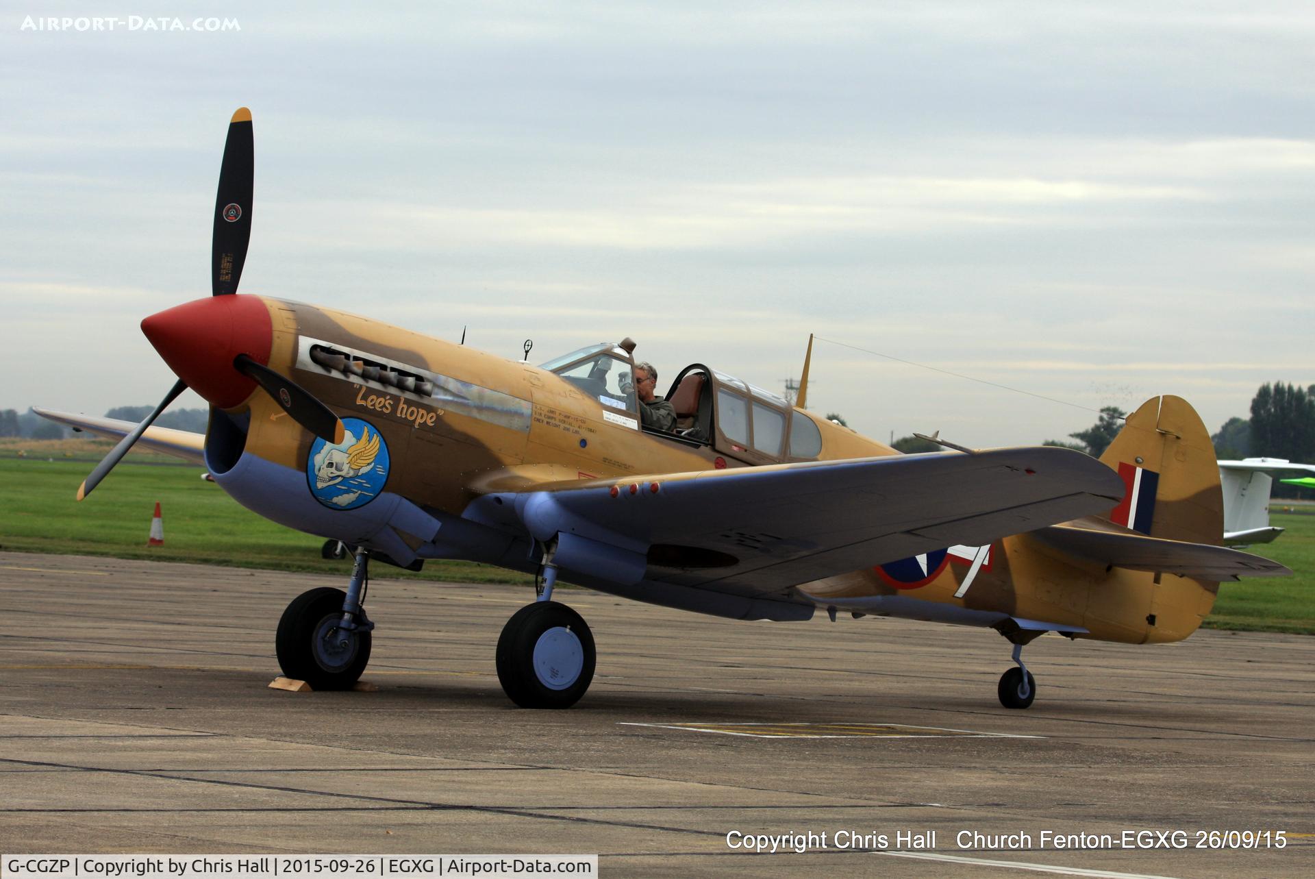 G-CGZP, 1942 Curtiss P-40F Warhawk C/N 19503, at the Yorkshire Airshow